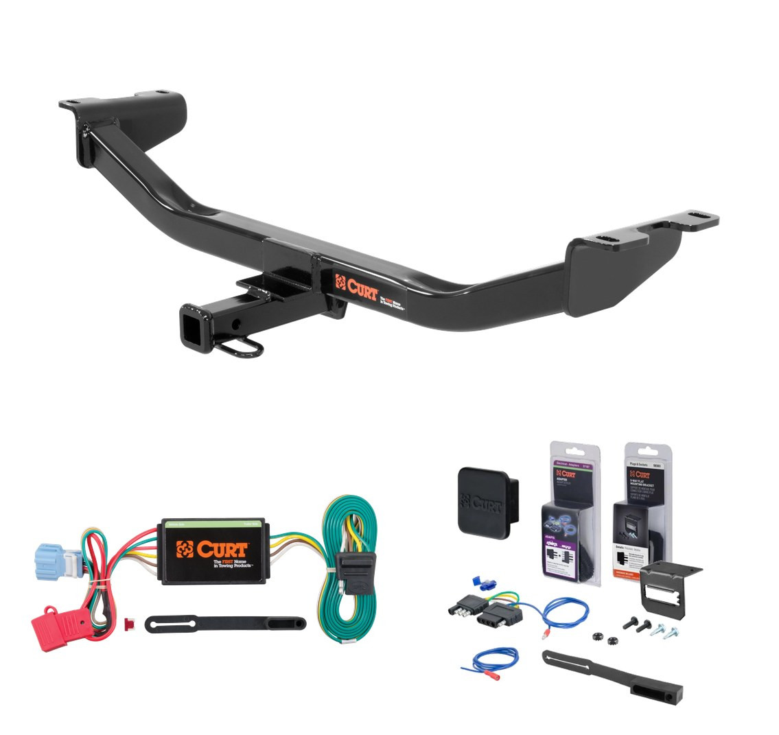 2013 - 2018 Acura RDX Curt 1-1/4" Class 2 Trailer Tow Hitch + 5-Flat Wiring Kit Tow Boat/Utility Trailer with Surge Brakes 12083 thumbnail 0