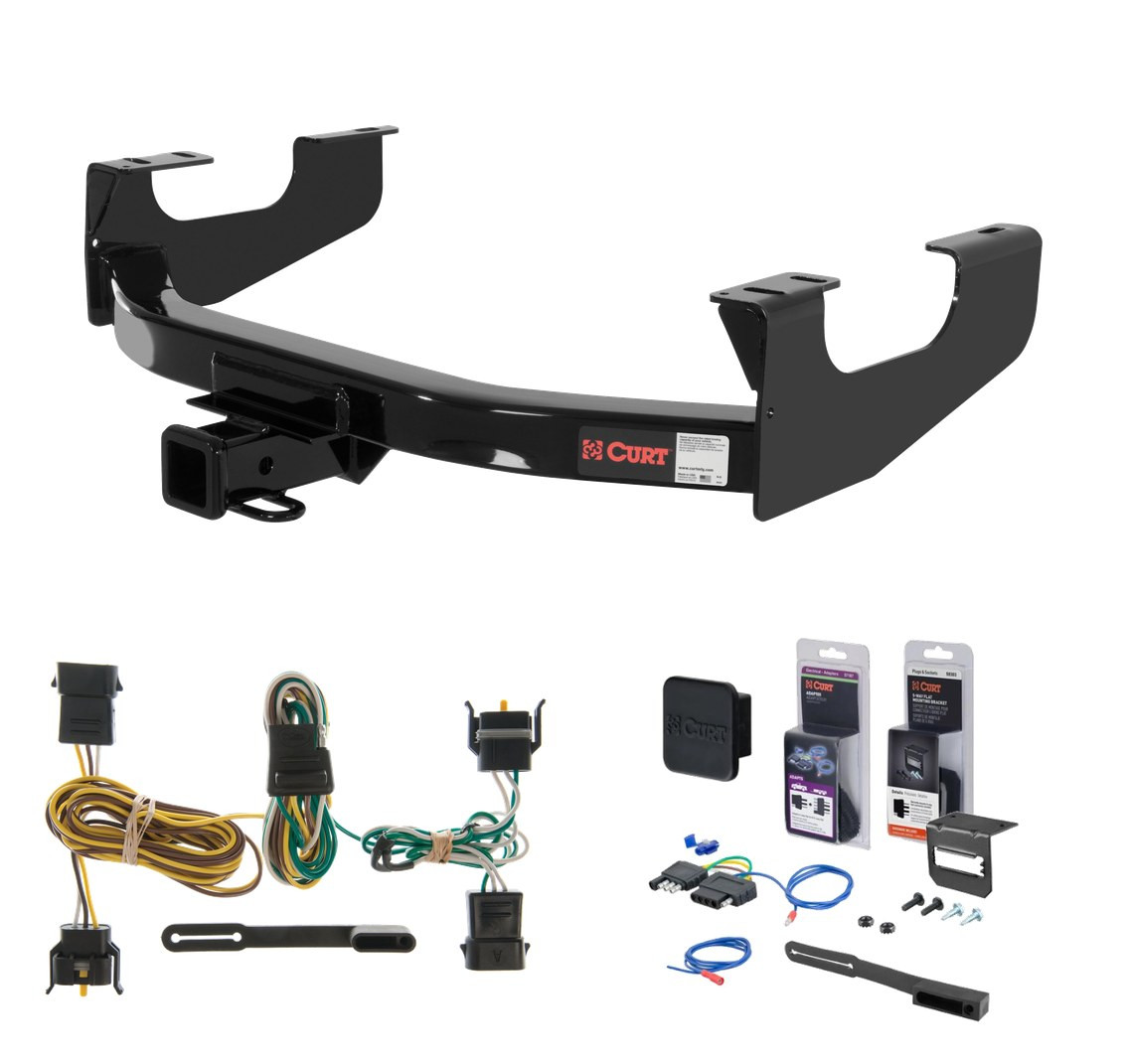 1997 - 2003 Ford F-150 New body Curt 2" Class 3 Trailer Tow Hitch + 5-Flat Wiring Kit Tow Boat/Utility Trailer with Surge Brakes 13355 thumbnail 0