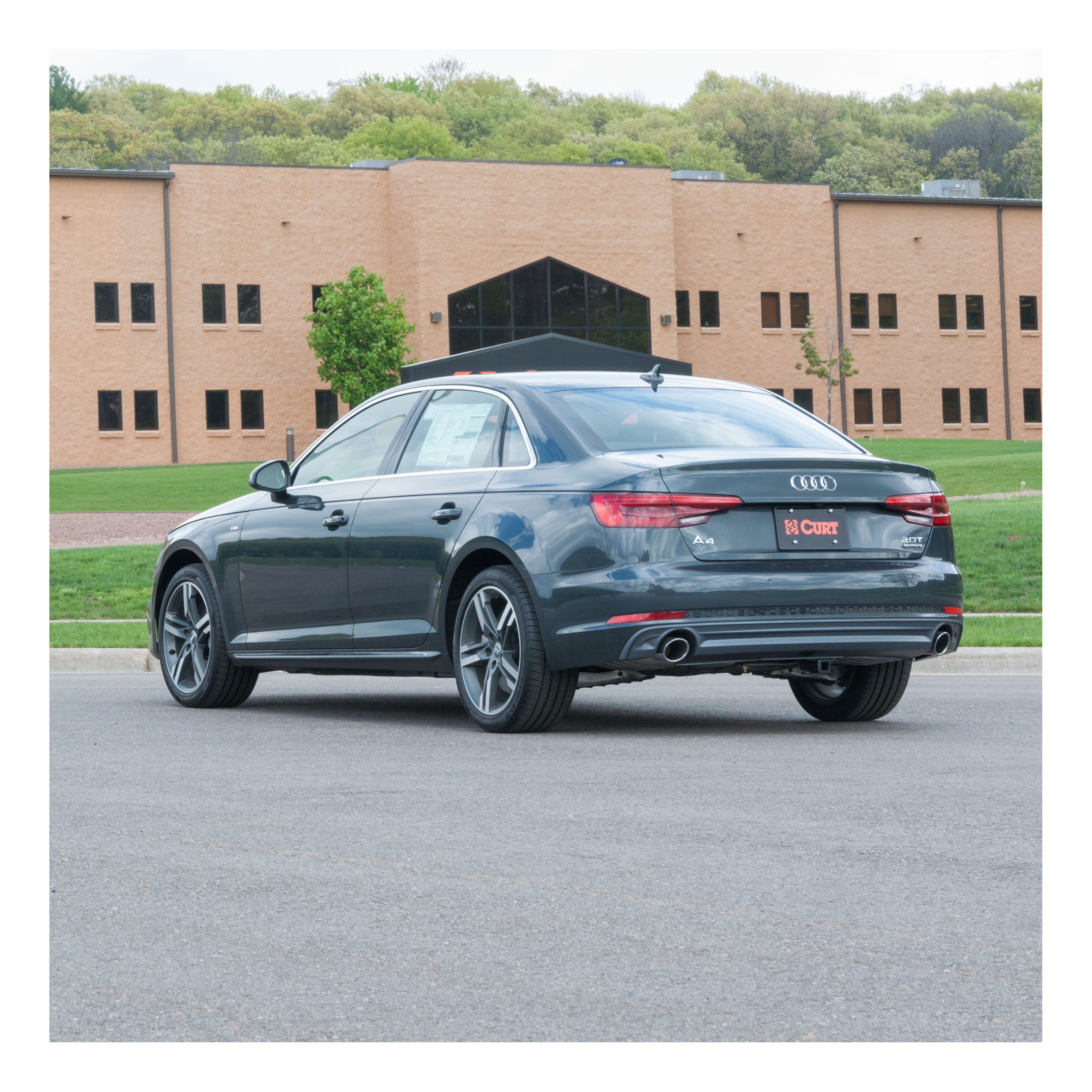2017 - 2022 Audi A4 Allroad Curt 1-1/4" Class 1 Trailer Tow Hitch + 5-Flat Wiring Kit Tow Boat/Utility Trailer with Surge Brakes 11448 thumbnail 4