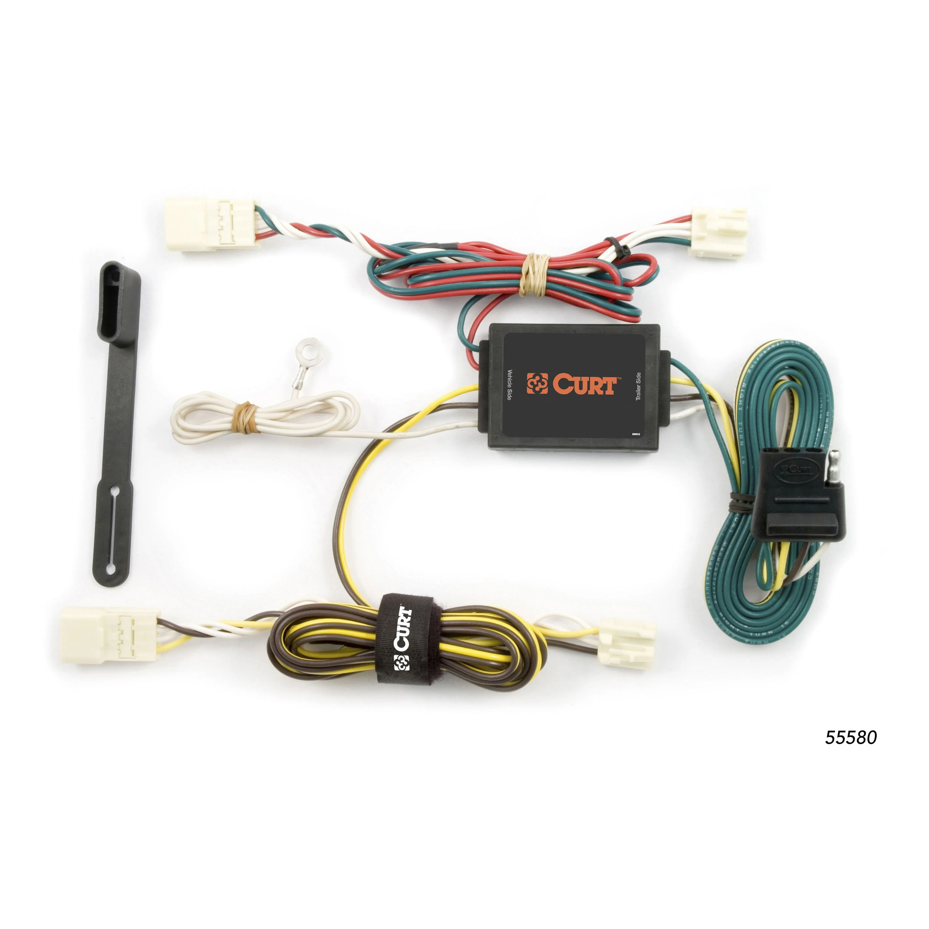 2004 - 2010 Toyota Sienna Curt 2" Class 3 Trailer Tow Hitch + 5-Flat Wiring Kit Tow Boat/Utility Trailer with Surge Brakes 13105 thumbnail 1