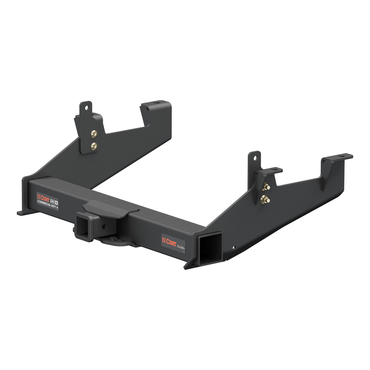 2020 - 2026 GMC Sierra 3500 HD 8' bed, excluding factory receiver, Tommy Gate lift or cab & chassis Curt 2-1/2" Class 5 Trailer Tow Hitch + 5-Flat Wiring Kit Tow Boat/Utility Trailer with Surge Brakes 15010 thumbnail 2