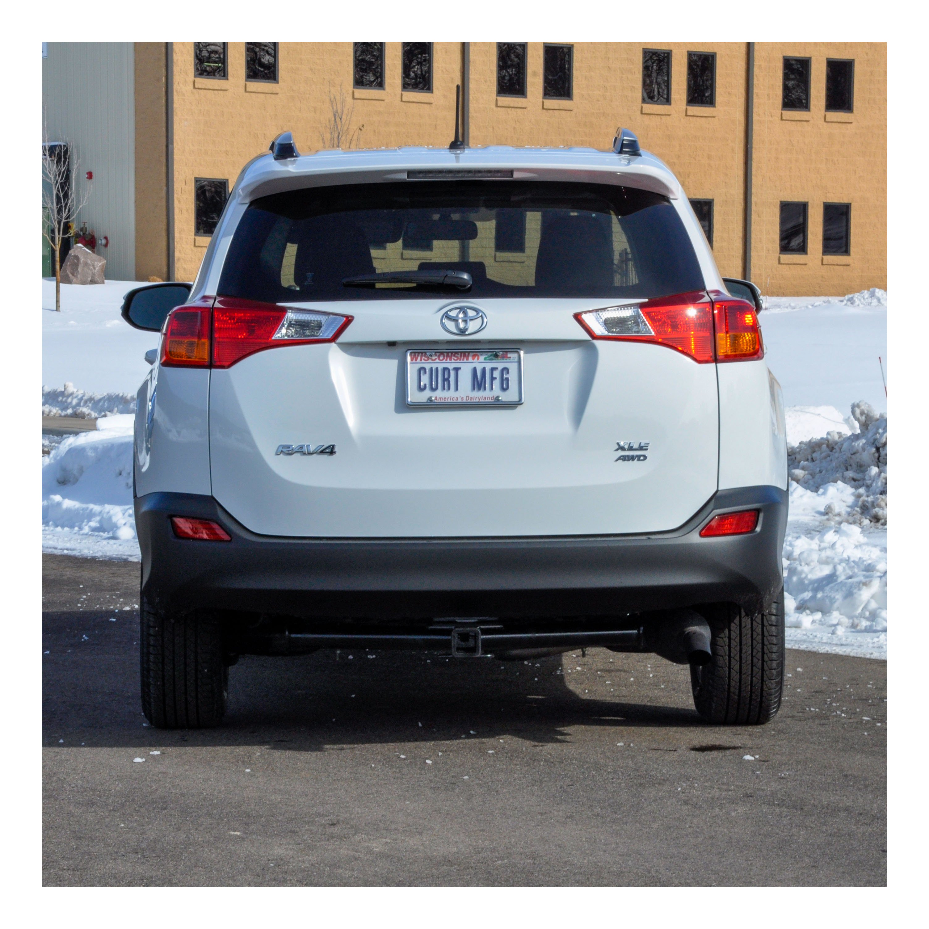 2013 - 2018 Toyota RAV4 Curt 2" Class 3 Trailer Tow Hitch + 5-Flat Wiring Kit Tow Boat/Utility Trailer with Surge Brakes 13149 thumbnail 16