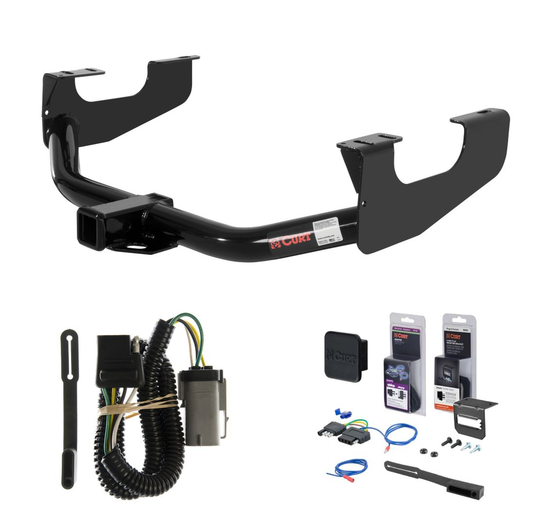 2002 - 2004 Ford F-250 Super Duty Curt 2" Class 3 Trailer Tow Hitch + 5-Flat Wiring Kit Tow Boat/Utility Trailer with Surge Brakes 13359 thumbnail 0