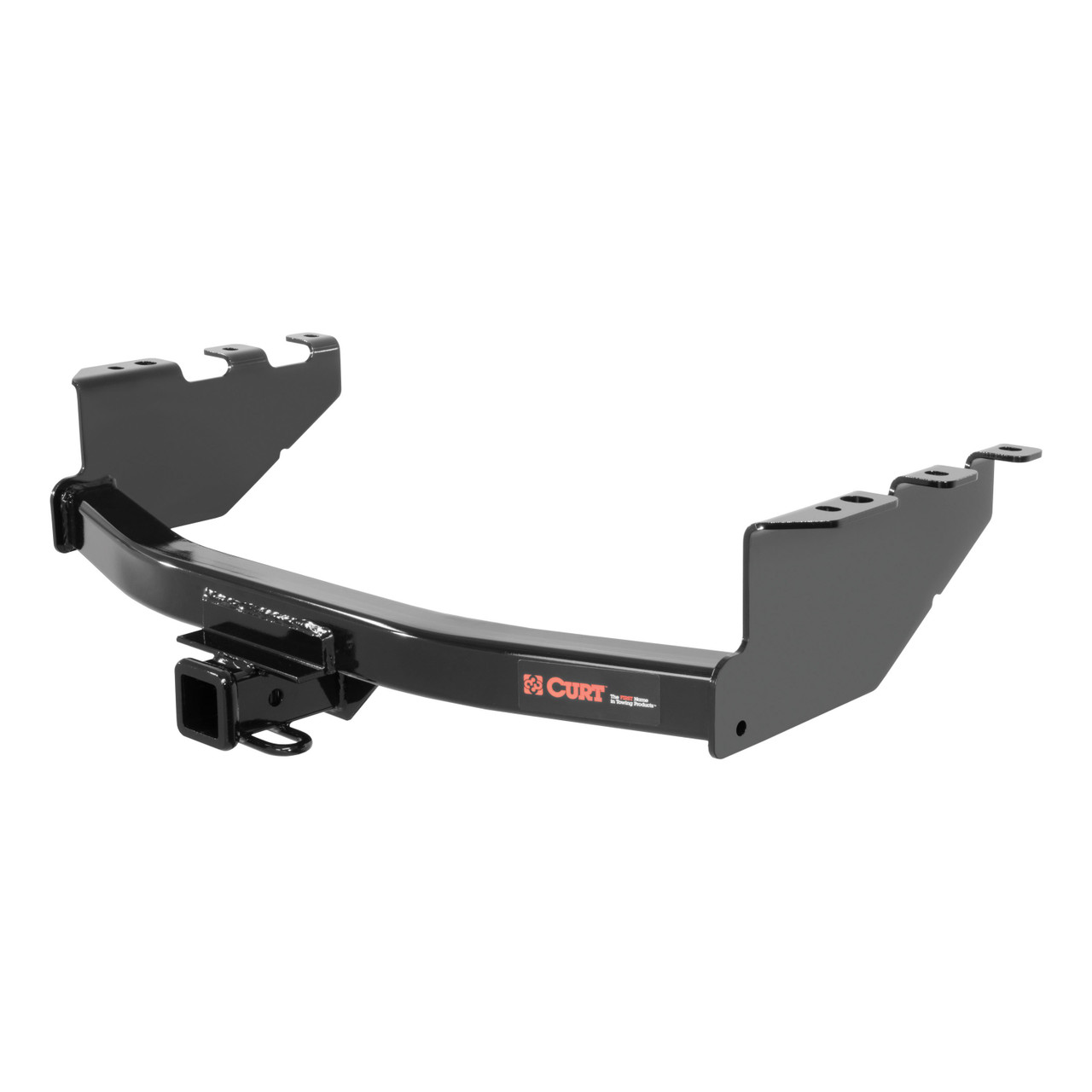 2014 - 2018 GMC Sierra 1500 Excluding roll pan bumper, Tommy Gate lift or 10" drop bumper Curt 2" Class 3 Trailer Tow Hitch + 5-Flat Wiring Kit Tow Boat/Utility Trailer with Surge Brakes 13175 thumbnail 2
