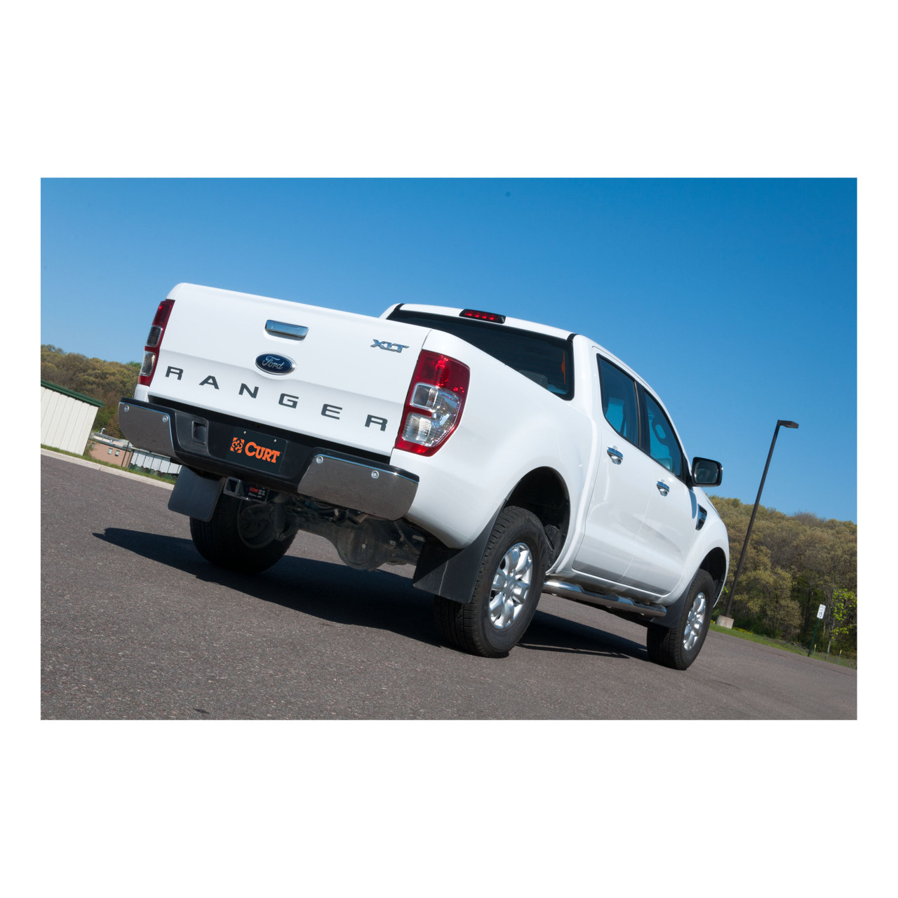 2012 - 2018 Ford Ranger Mexico only Curt 2" Class 3 Trailer Tow Hitch + 5-Flat Wiring Kit Tow Boat/Utility Trailer with Surge Brakes 13287 thumbnail 4