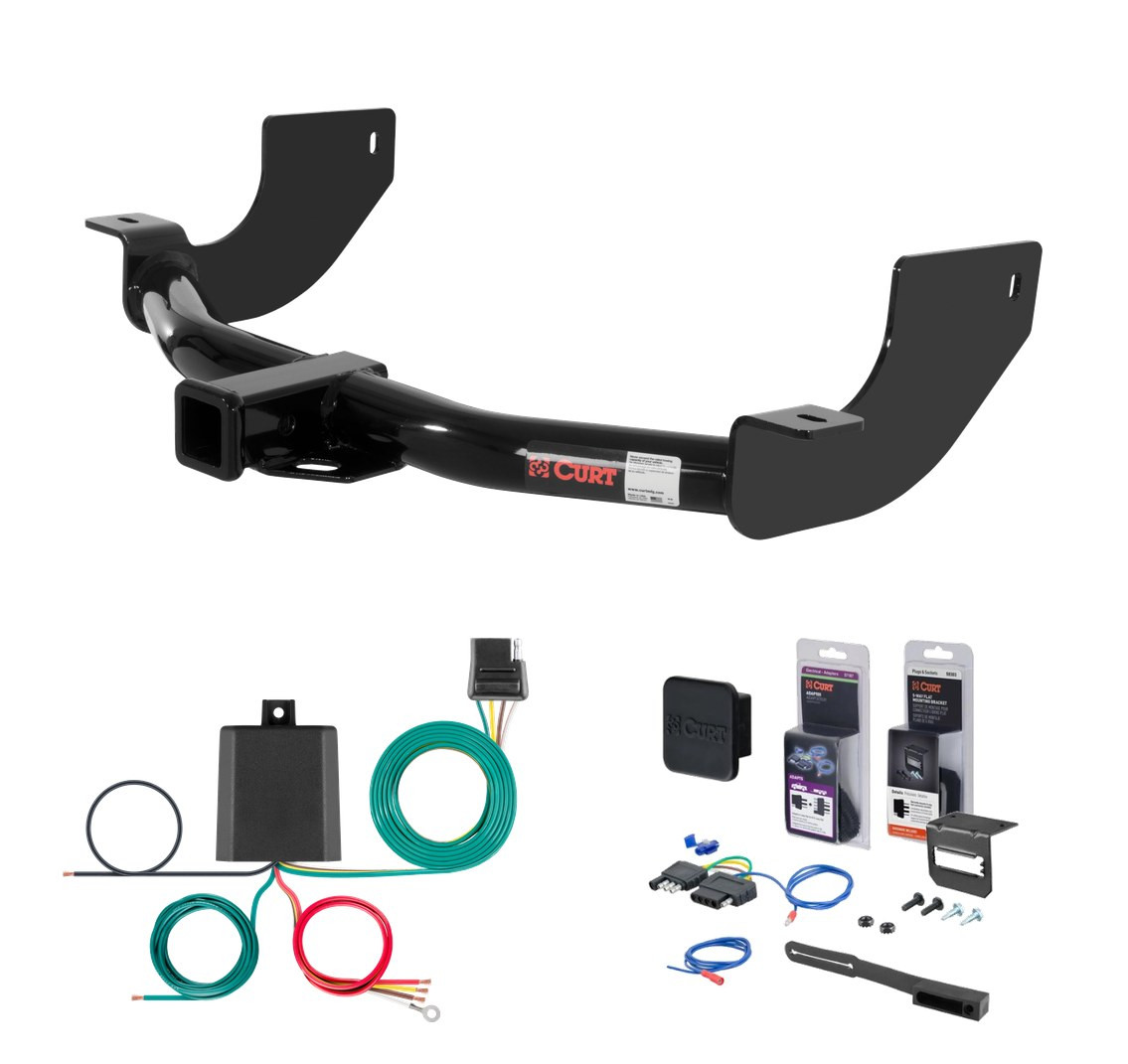 2006 - 2013 Land Rover Range Rover Sport HSE Curt 2" Class 3 Trailer Tow Hitch + 5-Flat Wiring Kit Tow Boat/Utility Trailer with Surge Brakes 13456 thumbnail 0
