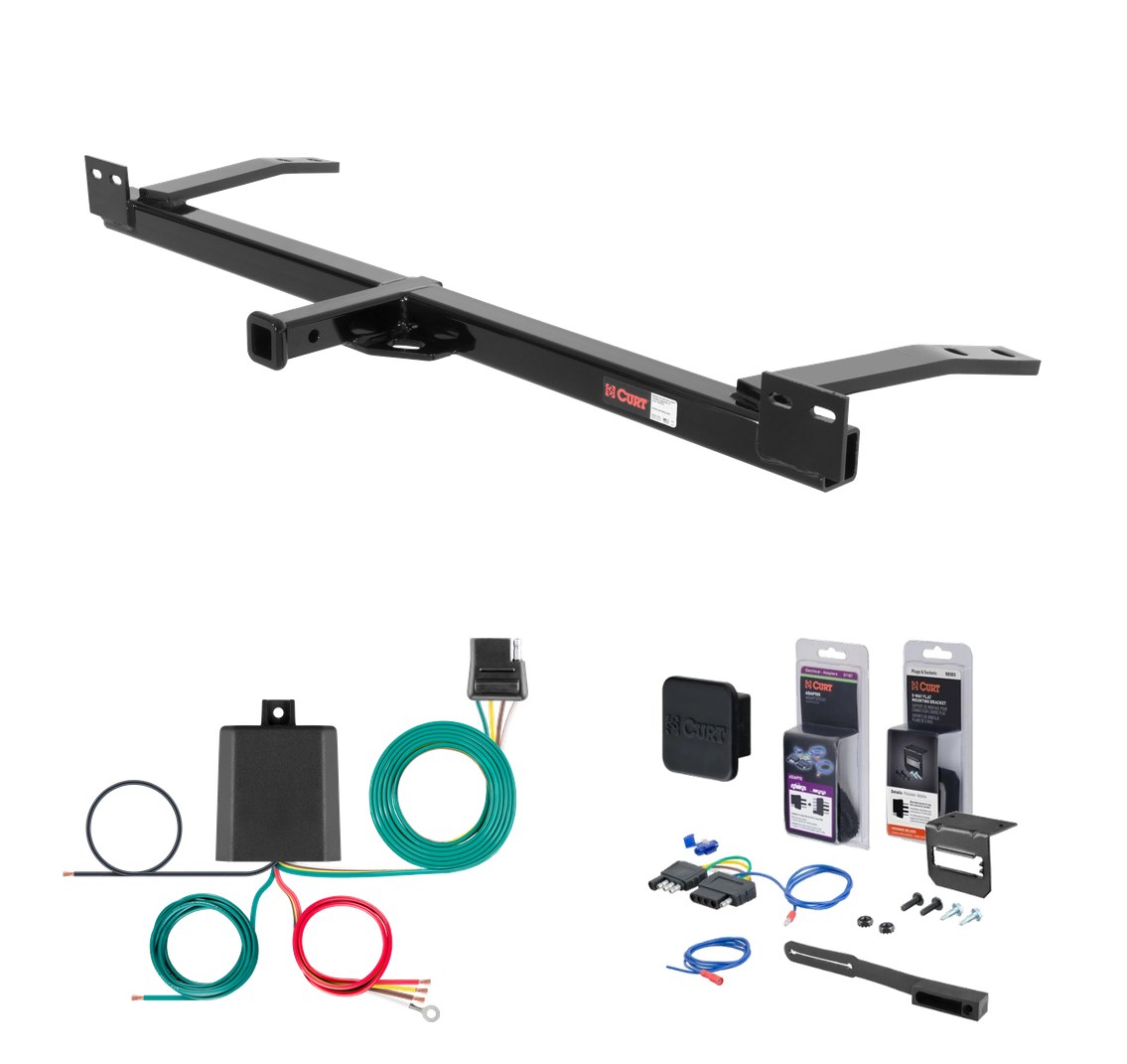 1983 - 1986 Pontiac Parisienne Sedan Curt 1-1/4" Class 2 Trailer Tow Hitch + 5-Flat Wiring Kit Tow Boat/Utility Trailer with Surge Brakes 12009 thumbnail 0