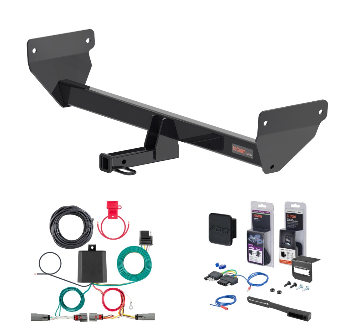2023 - 2026 Mazda CX-50 Curt 1-1/4" Class 2 Trailer Tow Hitch + 5-Flat Wiring Kit Tow Boat/Utility Trailer with Surge Brakes 12203 thumbnail 0