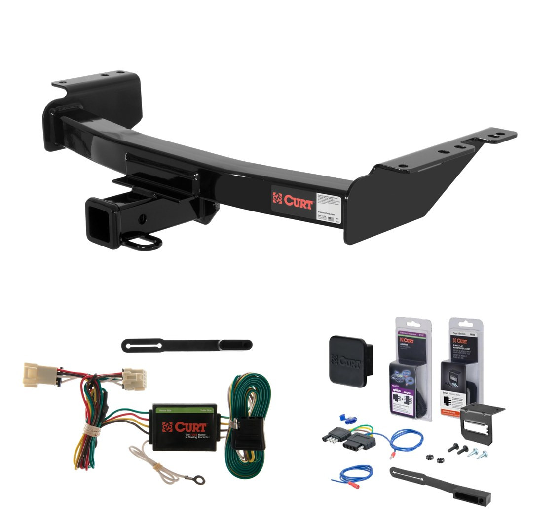1997 - 2005 Chevrolet Venture Curt 2" Class 3 Trailer Tow Hitch + 5-Flat Wiring Kit Tow Boat/Utility Trailer with Surge Brakes 13344 thumbnail 0