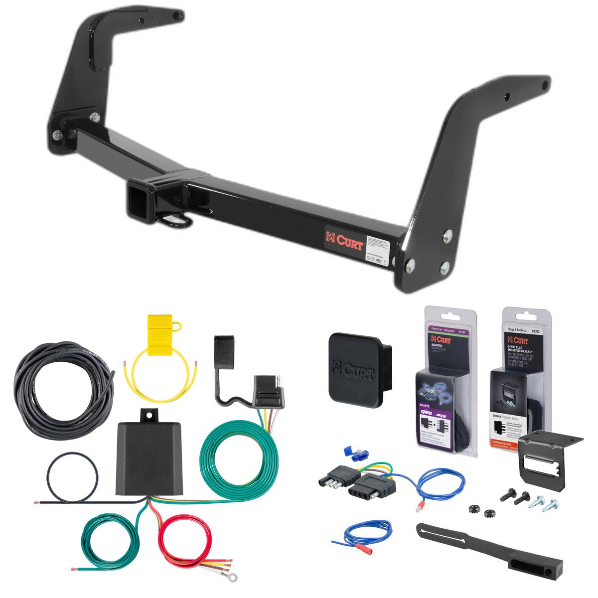 92 - 95 Toyota 4Runner With 31.5" or smaller spare tires Curt 2" Class 3 Trailer Tow Hitch + 5-Flat Wiring Kit Tow Boat/Utility Trailer with Surge Brakes 13094 thumbnail 0