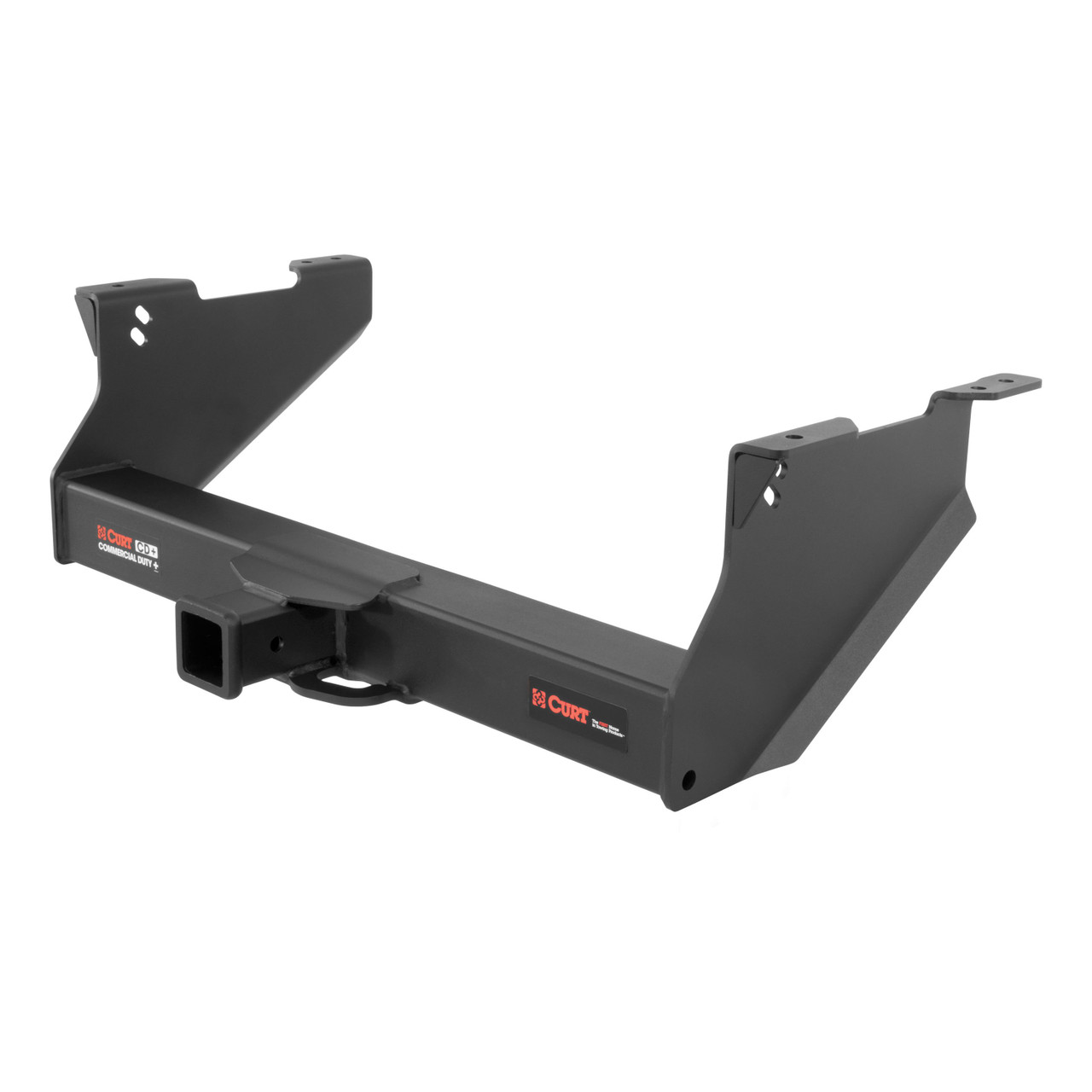 2011 - 2013 RAM 2500 8' bed, with or without factory receiver Curt 2-1/2" Class 5 Trailer Tow Hitch + 5-Flat Wiring Kit Tow Boat/Utility Trailer with Surge Brakes 15809 thumbnail 2