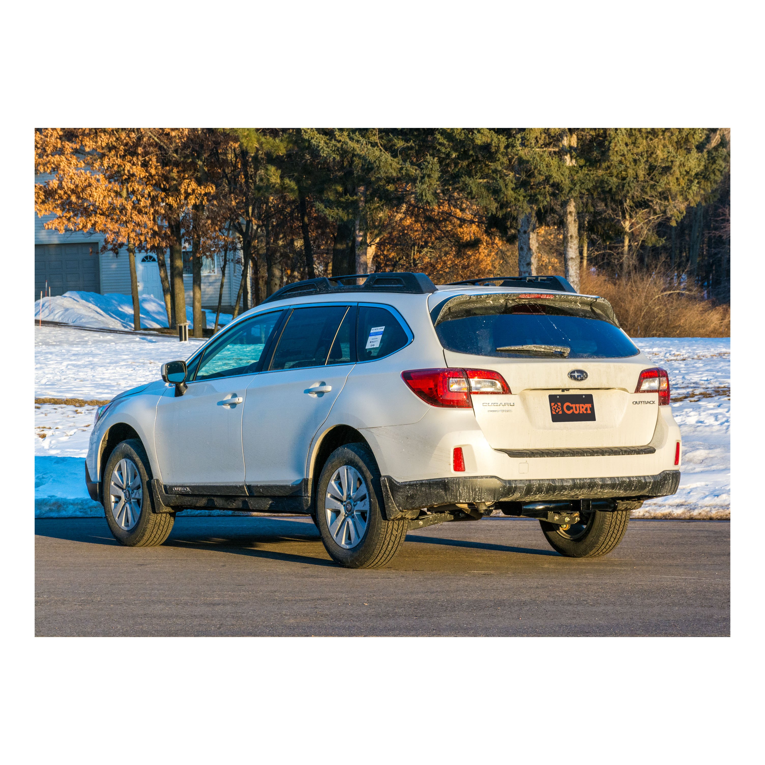 2015 - 2019 Subaru Legacy Sedan Curt 2" Class 3 Trailer Tow Hitch + 5-Flat Wiring Kit Tow Boat/Utility Trailer with Surge Brakes 13390 thumbnail 4