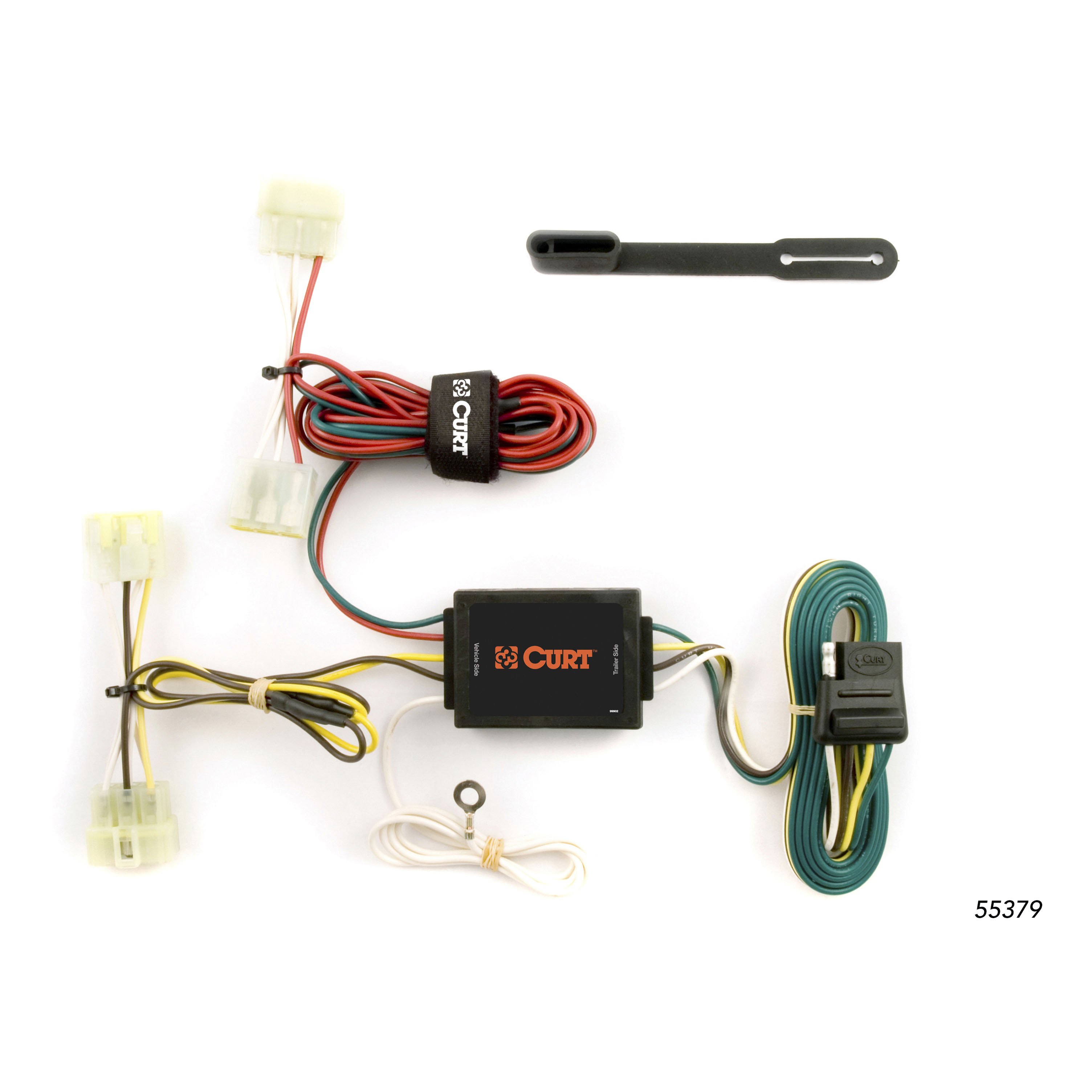 1995 - 2004 Toyota Tacoma Curt 2" Class 3 Trailer Tow Hitch + 5-Flat Wiring Kit Tow Boat/Utility Trailer with Surge Brakes 13013 thumbnail 1