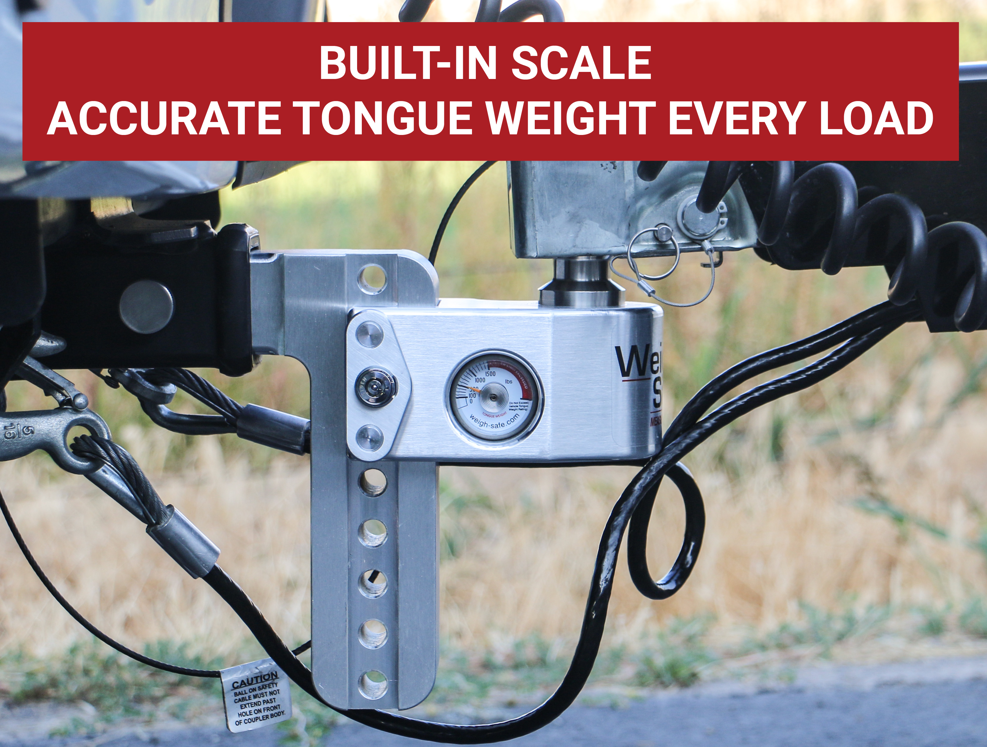 Weigh Safe Weigh Safe Adjustable Drop Hitch - 4" Drop for 2" Shank WS4-2 thumbnail 2