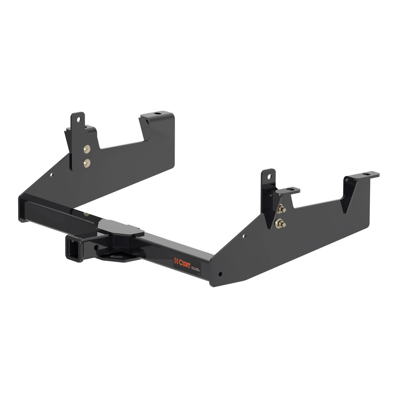 2020 - 2026 Chevrolet Silverado 3500 HD 6' bed, excluding factory receiver, Tommy Gate lift or cab & chassis Curt 2" Class 4 Trailer Tow Hitch + 5-Flat Wiring Kit Tow Boat/Utility Trailer with Surge Brakes 14005 thumbnail 2