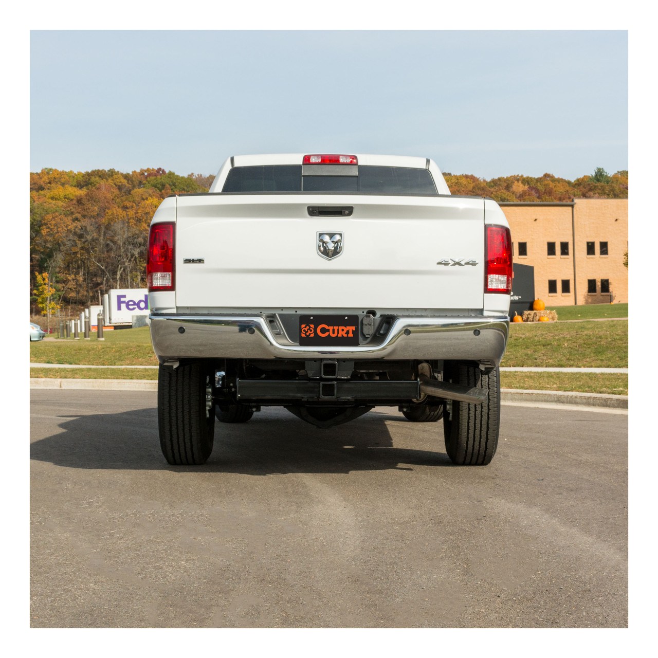 2011 - 2013 RAM 3500 8' bed, with or without factory receiver Curt 2" Class 5 Trailer Tow Hitch + 5-Flat Wiring Kit Tow Boat/Utility Trailer with Surge Brakes 15409 thumbnail 8