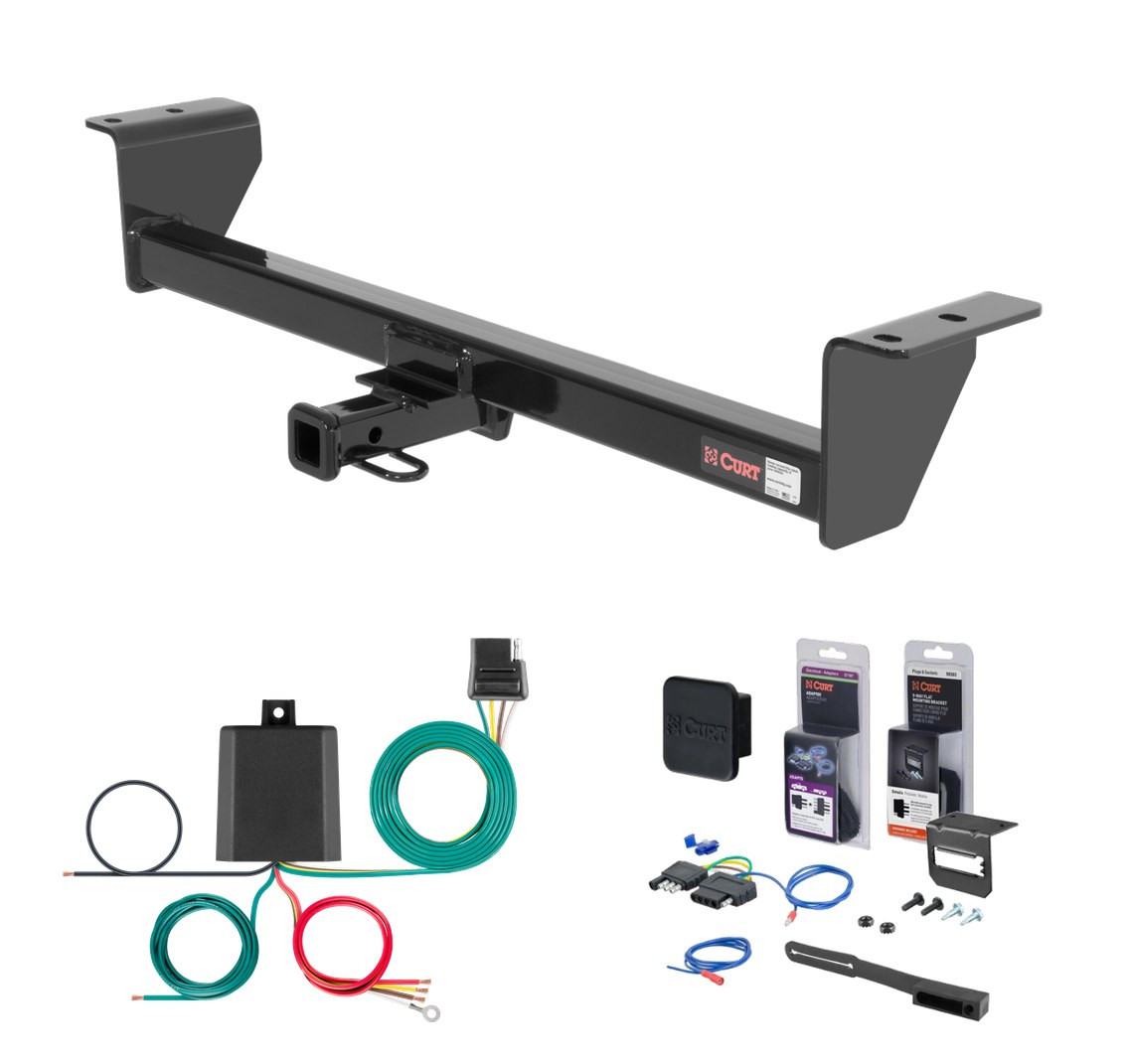 2011 - 2013 Scion tC Curt 1-1/4" Class 1 Trailer Tow Hitch + 5-Flat Wiring Kit Tow Boat/Utility Trailer with Surge Brakes 11087 thumbnail 0