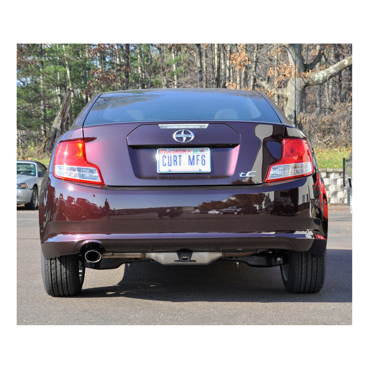 2011 - 2013 Scion tC Curt 1-1/4" Class 1 Trailer Tow Hitch + 5-Flat Wiring Kit Tow Boat/Utility Trailer with Surge Brakes 11087 thumbnail 8
