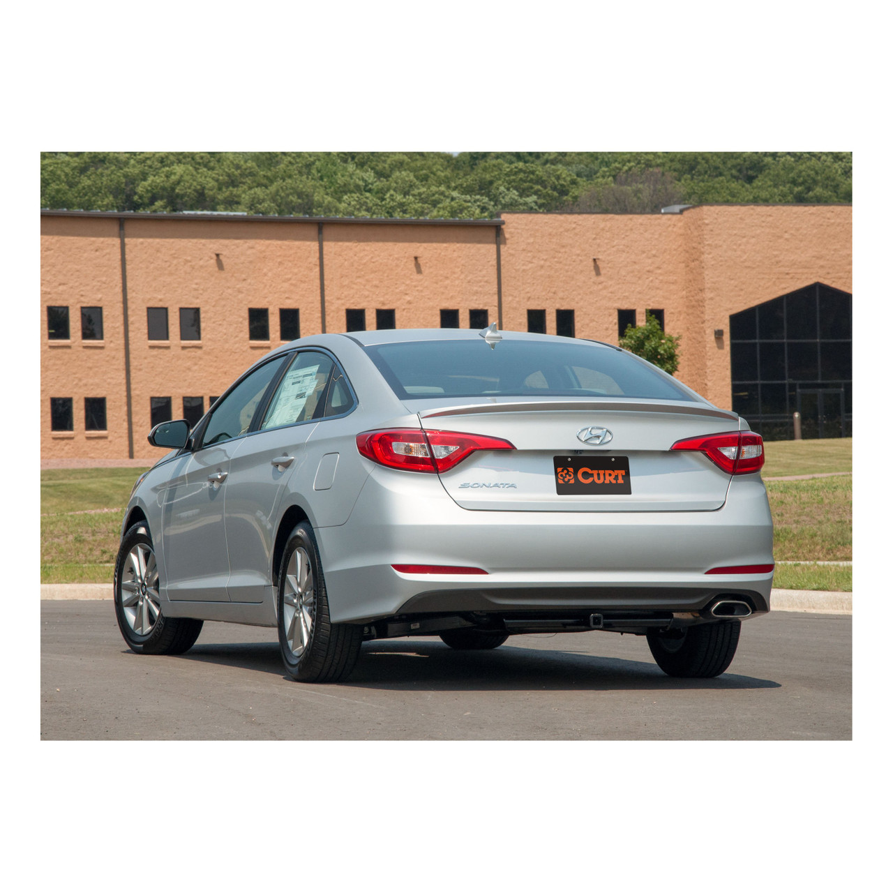 2015 - 2019 Hyundai Sonata Excluding Hybrid Curt 1-1/4" Class 1 Trailer Tow Hitch + 5-Flat Wiring Kit Tow Boat/Utility Trailer with Surge Brakes 11402 thumbnail 4
