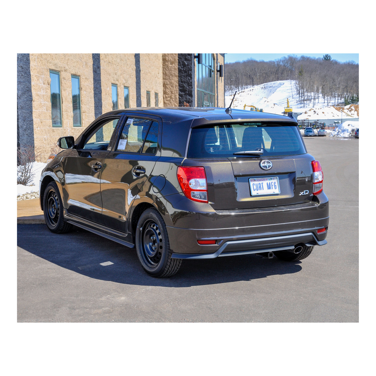 2011 - 2014 Scion xD Curt 1-1/4" Class 1 Trailer Tow Hitch + 5-Flat Wiring Kit Tow Boat/Utility Trailer with Surge Brakes 11134 thumbnail 4