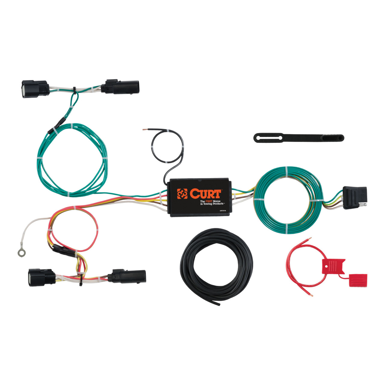 2015 - 2018 Ford Focus Hatchback, ST Curt 1-1/4" Class 1 Trailer Tow Hitch + 5-Flat Wiring Kit Tow Boat/Utility Trailer with Surge Brakes 11431 thumbnail 3