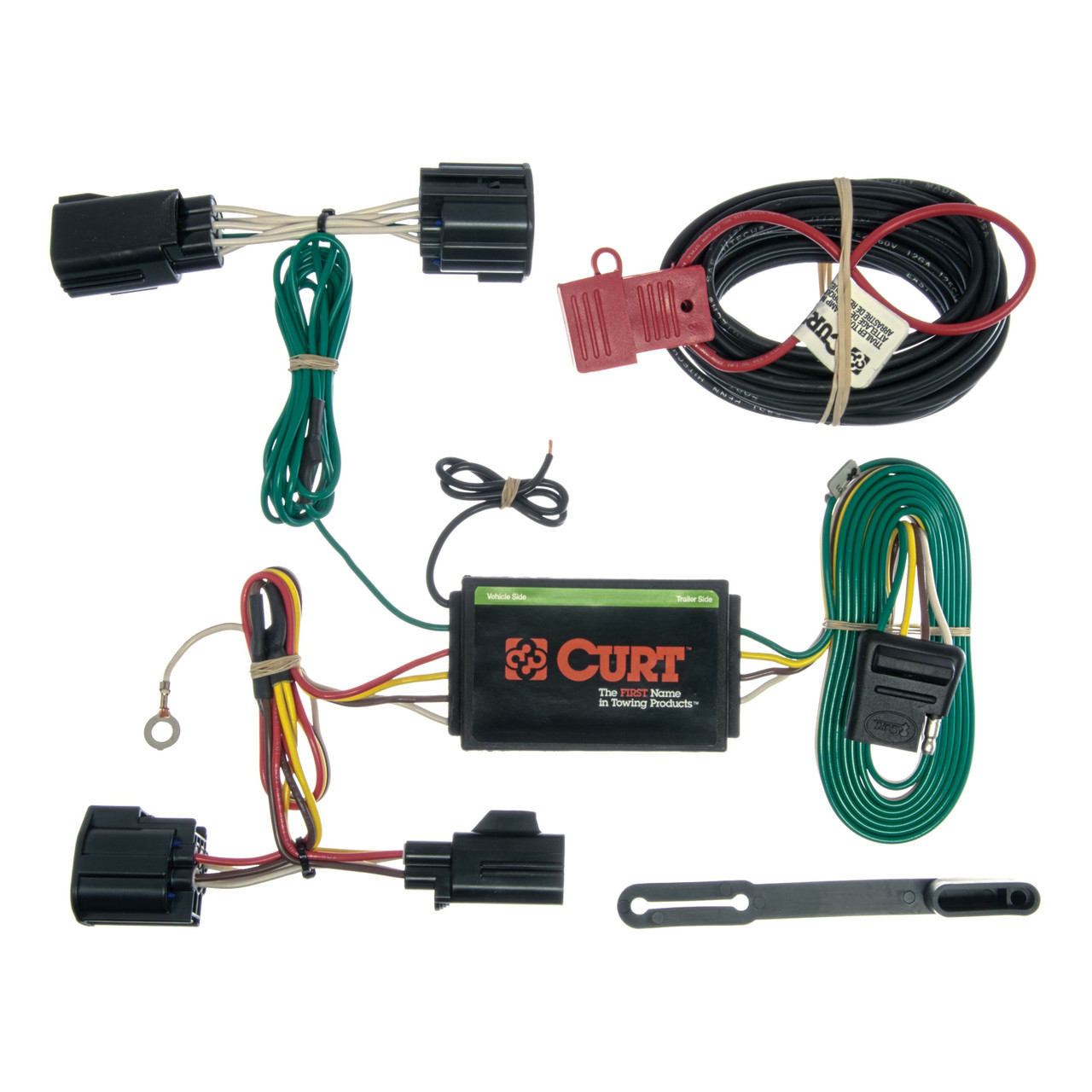 2013 - 2014 Ford Focus Hatchback, ST Curt 1-1/4" Class 1 Trailer Tow Hitch + 5-Flat Wiring Kit Tow Boat/Utility Trailer with Surge Brakes 11431 thumbnail 1