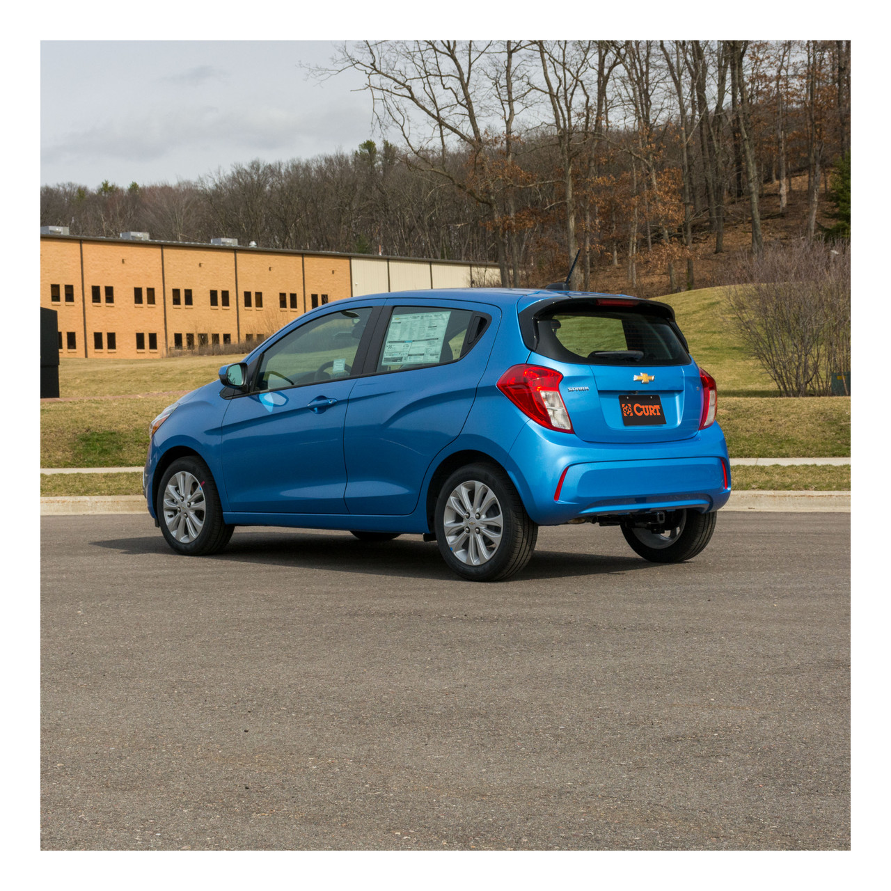 2016 - 2022 Chevrolet Spark Curt 1-1/4" Class 1 Trailer Tow Hitch + 5-Flat Wiring Kit Tow Boat/Utility Trailer with Surge Brakes 11433 thumbnail 4