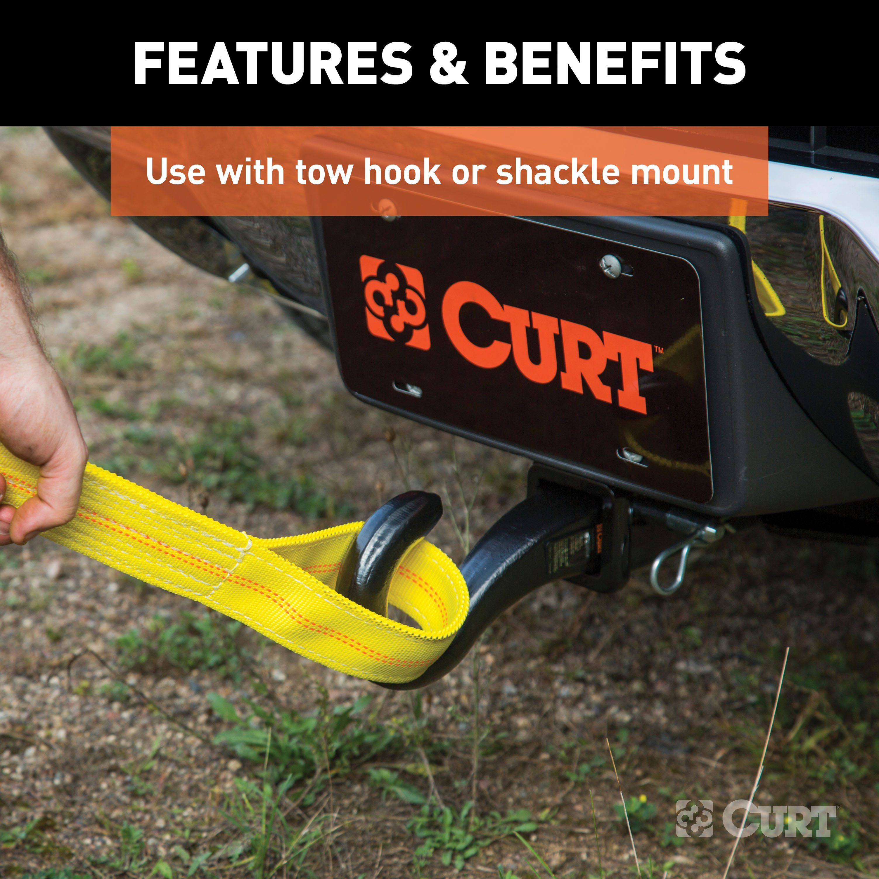 CURT 2" Front Receiver Hitch, Select Jeep Wrangler TJ, YJ Trailer Hitch thumbnail 5