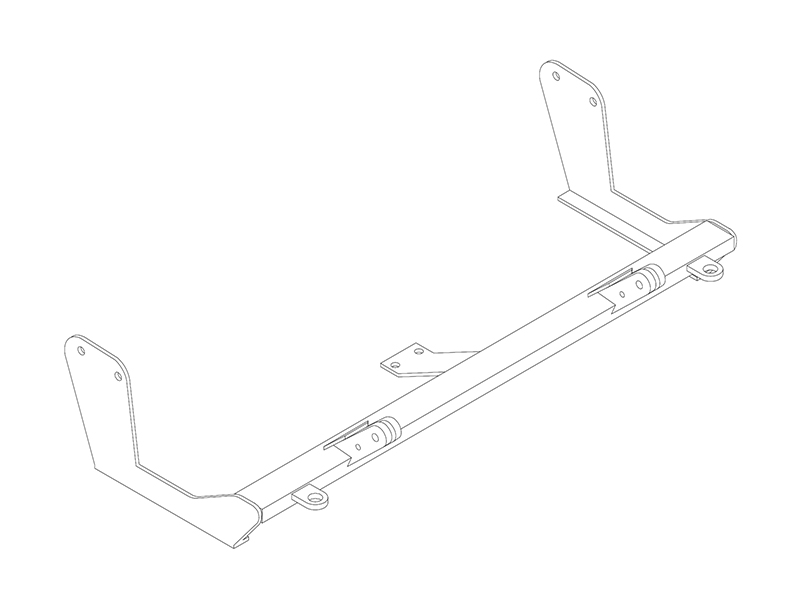 BlueOx Tow Bar Base Plate, Front Mount, RV Flat Towing for Select, HYUNDAI ELANTRA E13 thumbnail 0