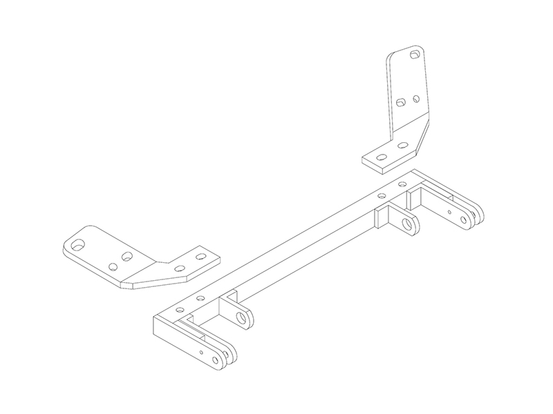 BlueOx Tow Bar Base Plate, Front Mount, RV Flat Towing for Select, MAZDA MIATA thumbnail 0