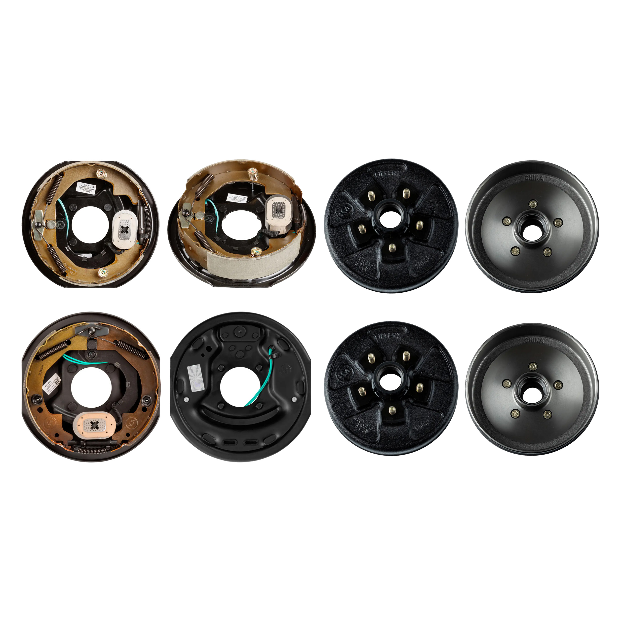 Lippert 10" 3,500 lb Electric Trailer Brake Kit  2 Brake Drum Hubs (5 on 4.5", 1/2" Stud with Bearing Cone) with 1 Left & 1 Right Brake (10" x 2.25") LIPKITF7043 thumbnail 0