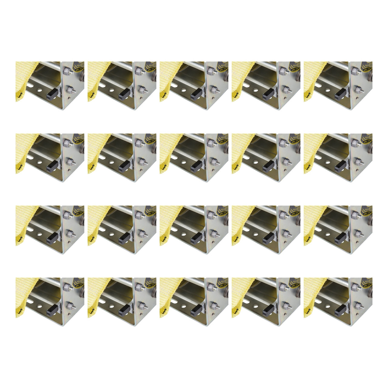 Fulton (20-Pack) Trailer Winch, Two-Speed, 3,200 lbs. Capacity, 20 Foot Strap, 10 Inch Handle, Hand Brake, Silver thumbnail 0