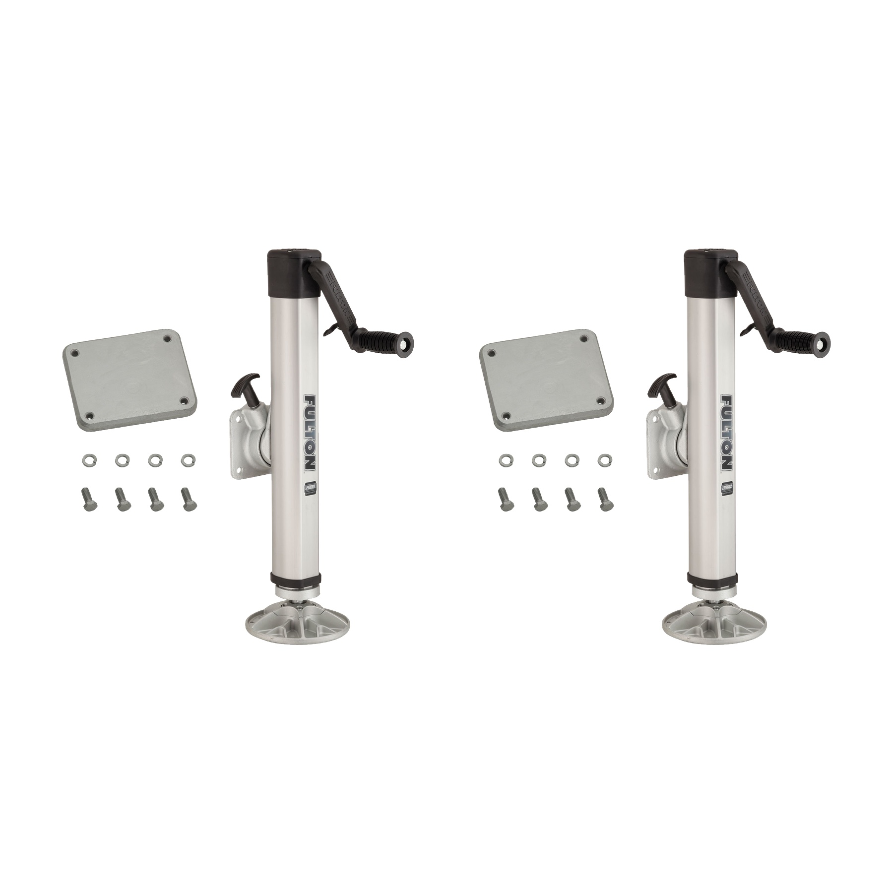 Fulton (2-Pack) F2® Marine Trailer Jack, 2,000 lbs. Lift Capacity, Sidewind, Weld-On Side Mount, 10 Inch Travel thumbnail 0