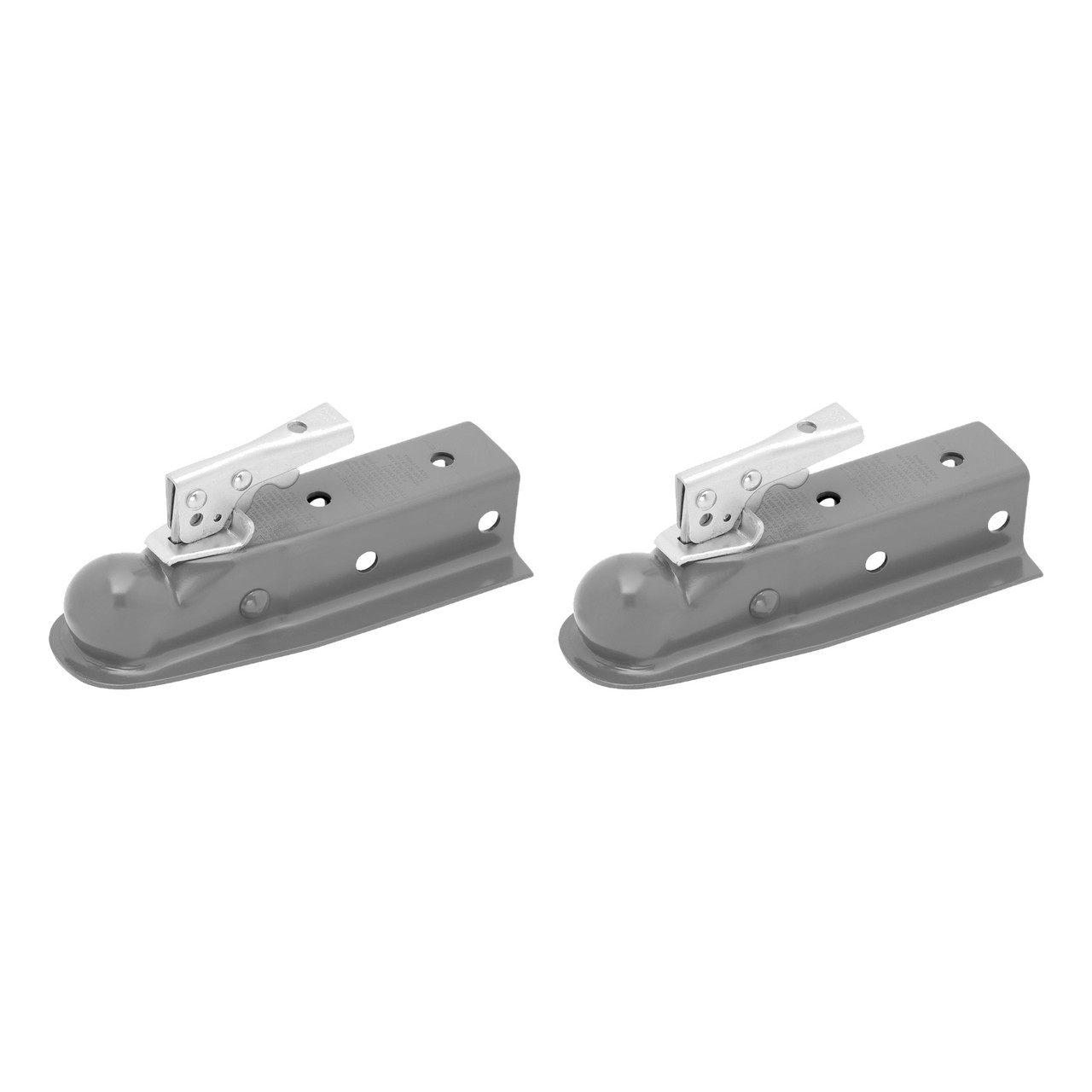 Fulton (2-Pack) Straight Coupler, 2 Inch Diameter, 3,500 lbs. Capacity, 2 Inch Channel Width, Gray thumbnail 0