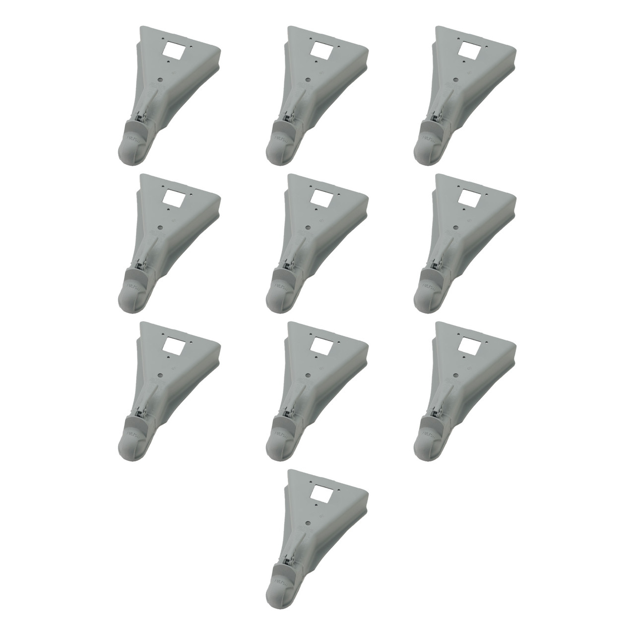 BULLDOG (10-Pack) A-Frame Coupler, 2-5/16 Inch Diameter, Square Jack Hole, Weld-On, 15,000 lbs. Capacity, Gray thumbnail 0
