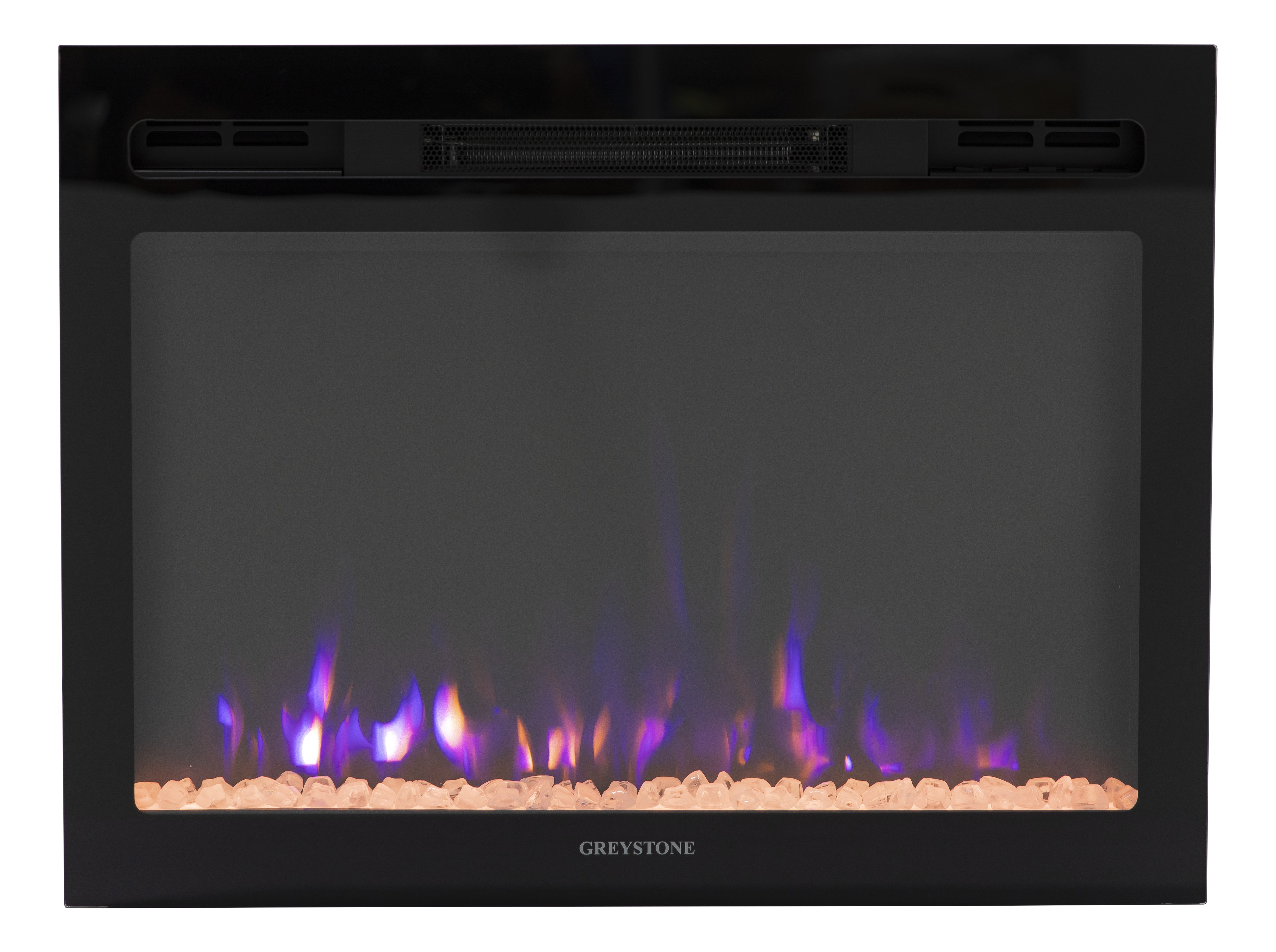 Greystone 3-Color Crystal LED Wall Mount Fireplace - 26" with Remote #F2653BCFW thumbnail 0