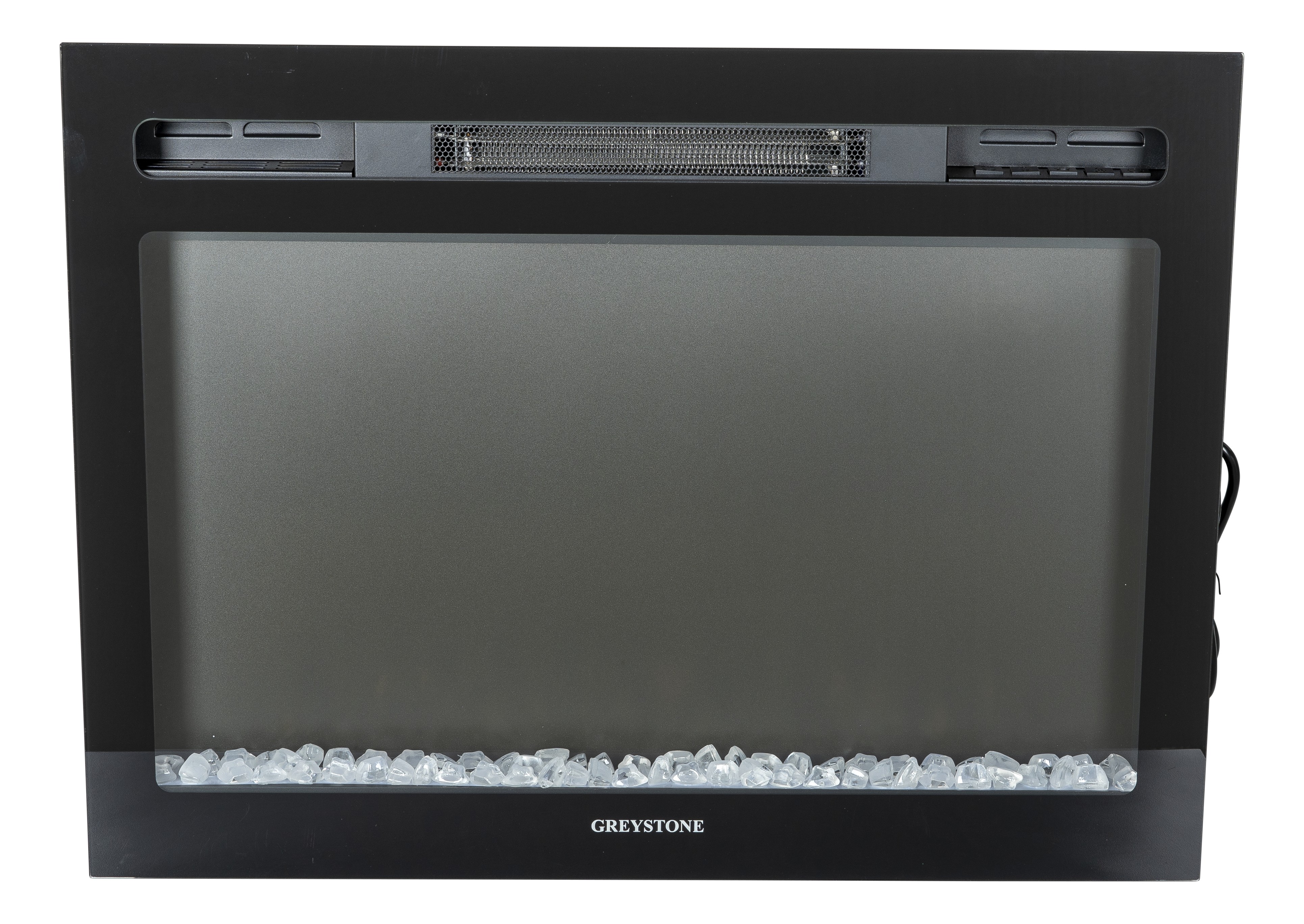 Greystone 3-Color Crystal LED Wall Mount Fireplace - 26" with Remote #F2653BCFW thumbnail 1