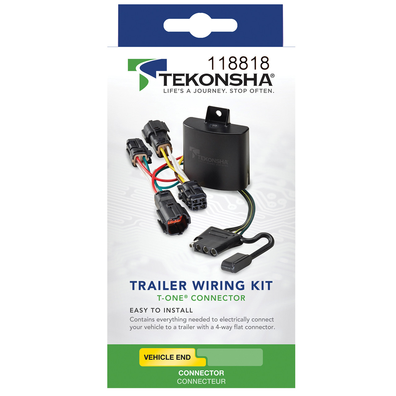 2020-2023 Hyundai Venue Tekonsha Plug & Play T-Connector Adapter Trailer Wiring 118818 thumbnail 2