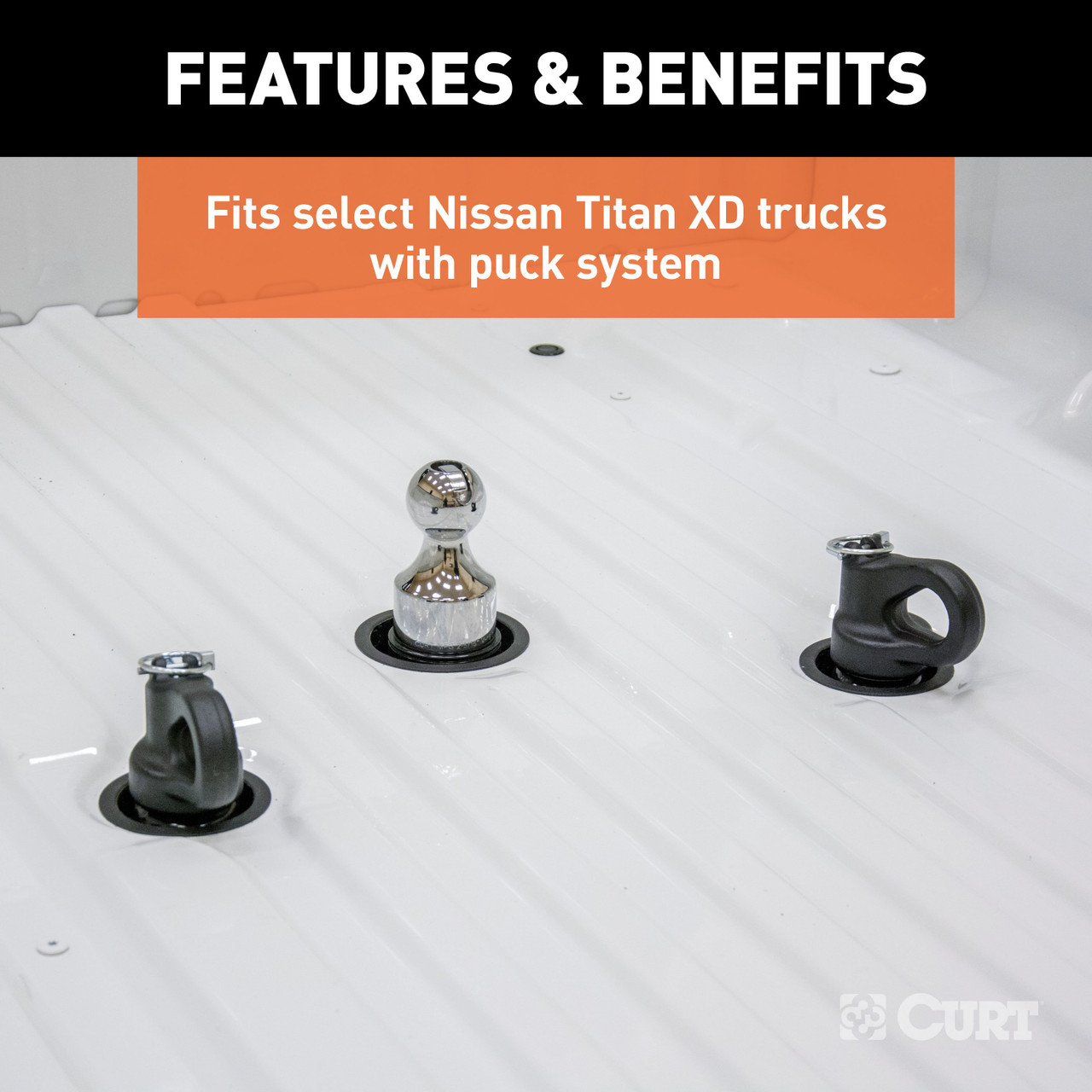 CURT 60692 OEM Puck System Gooseneck Hitch Kit, 30K, 2-5/16-In Ball, Fits Select Silverado, Sierra 2500, 3500 HD, F-250, F-350, Nissan Titan XD thumbnail 10