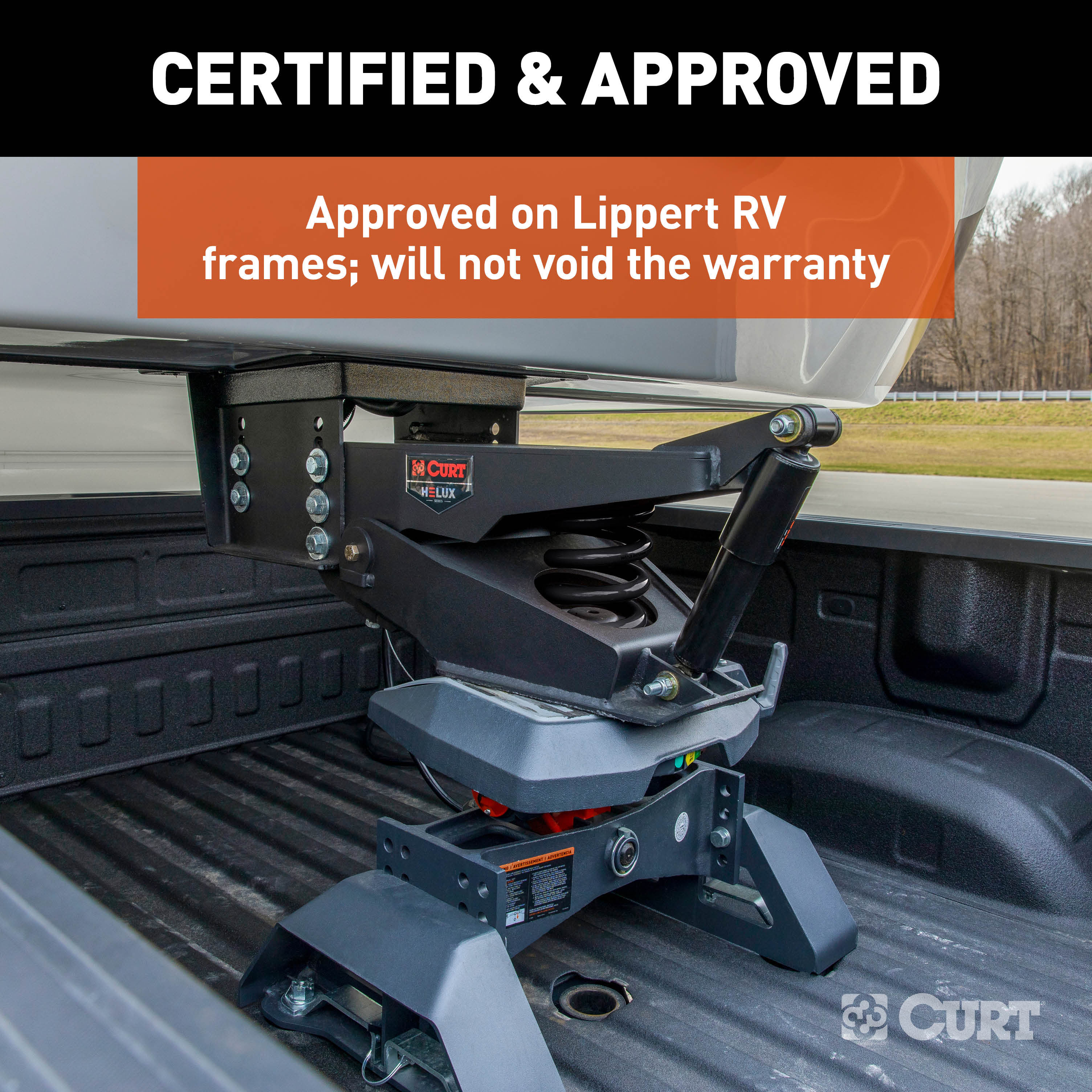 CURT 2024044568 Helux Coil-Spring 5th Wheel Pin Box, 2,600 lbs. Pin Weight, 18,000 lbs. Weight Capacity thumbnail 4