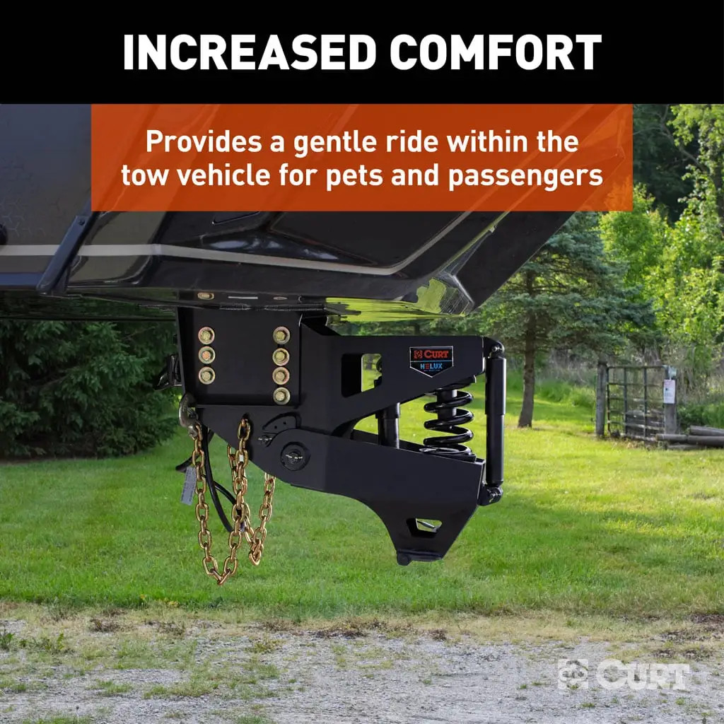 CURT 20K Helux Coil-Spring Gooseneck Pin Box Gooseneck to Fifth Wheel, 2,700 lbs. Pin Weight Capacity 2024044574 thumbnail 5