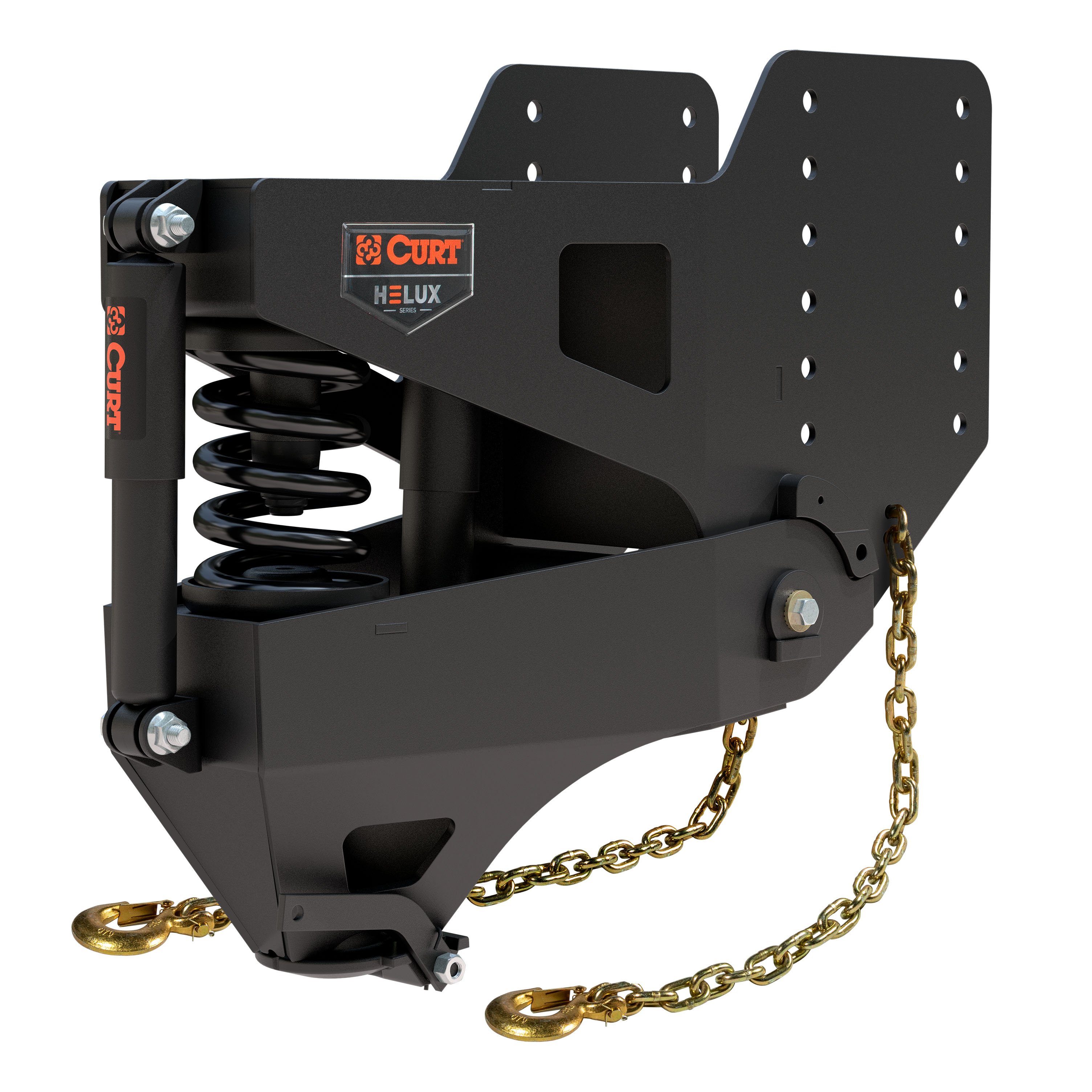 CURT 2024044579 Helux Coil-Spring Gooseneck Pin Box, 5,000 lbs. Pin Weight, 20,000 lbs. Capacity thumbnail 0