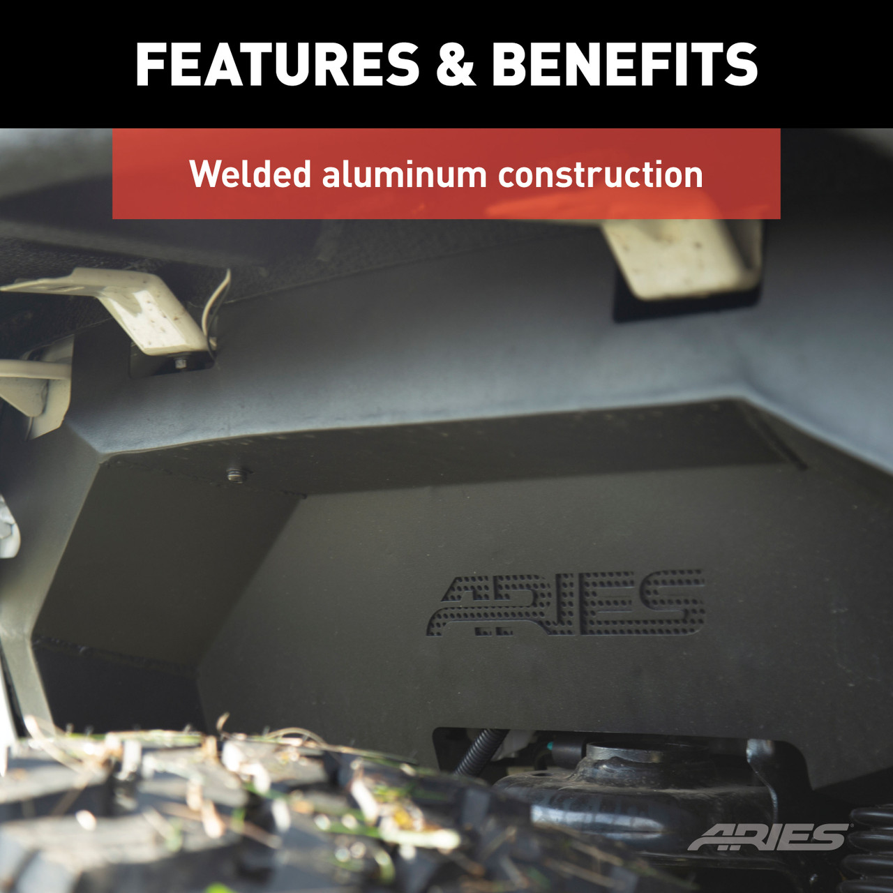 ARIES Jeep Wrangler JL Aluminum Front Inner Fender Liners Fender Liner thumbnail 3