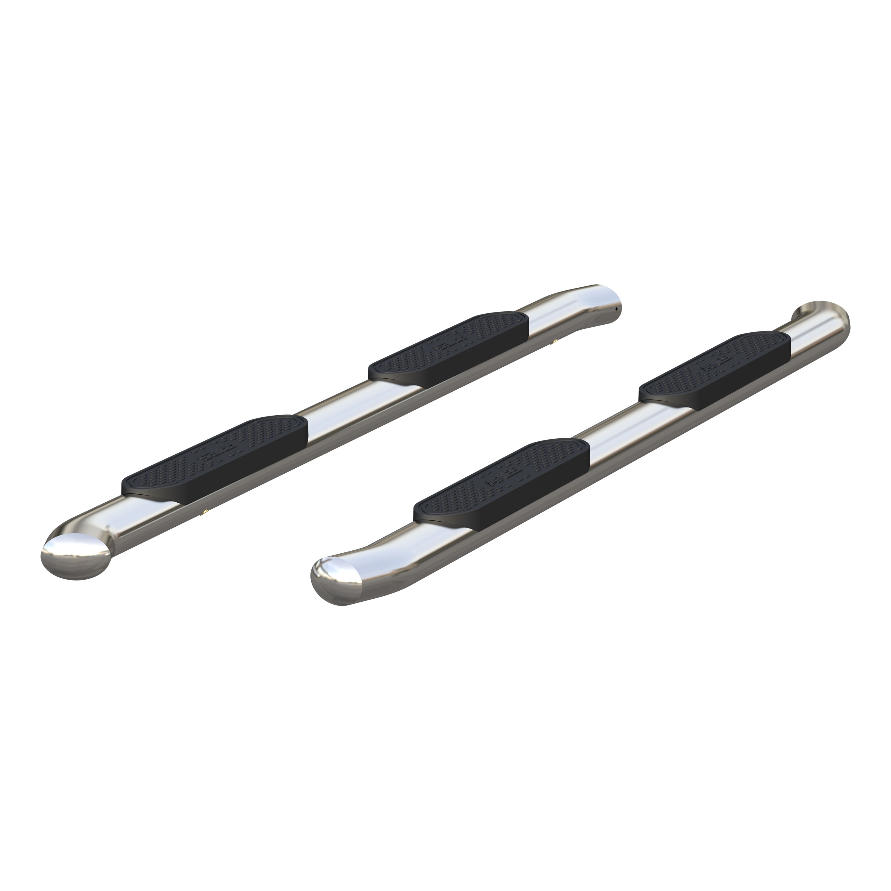ARIES 4" Polished Stainless Oval Side Bars, Select Ford Excursion, F-250, F-350 Step Nerf Bar Kit thumbnail 0