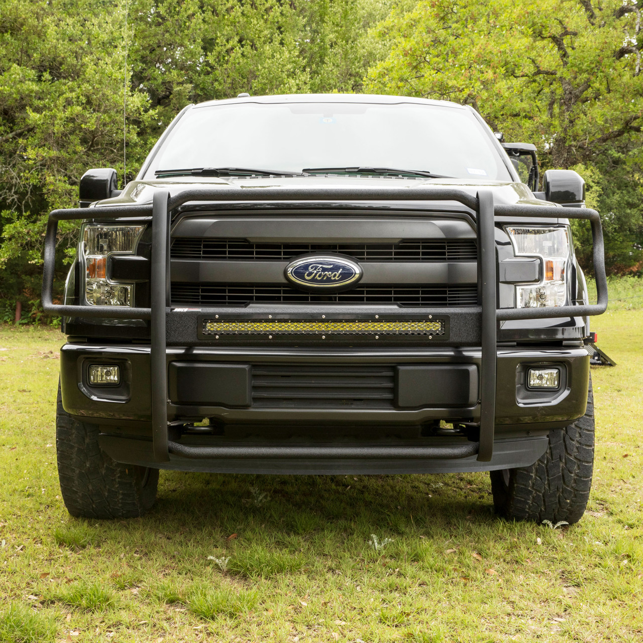 ARIES Pro Series Black Steel Grille Guard, Select Ford F-150 Grille Guard thumbnail 10