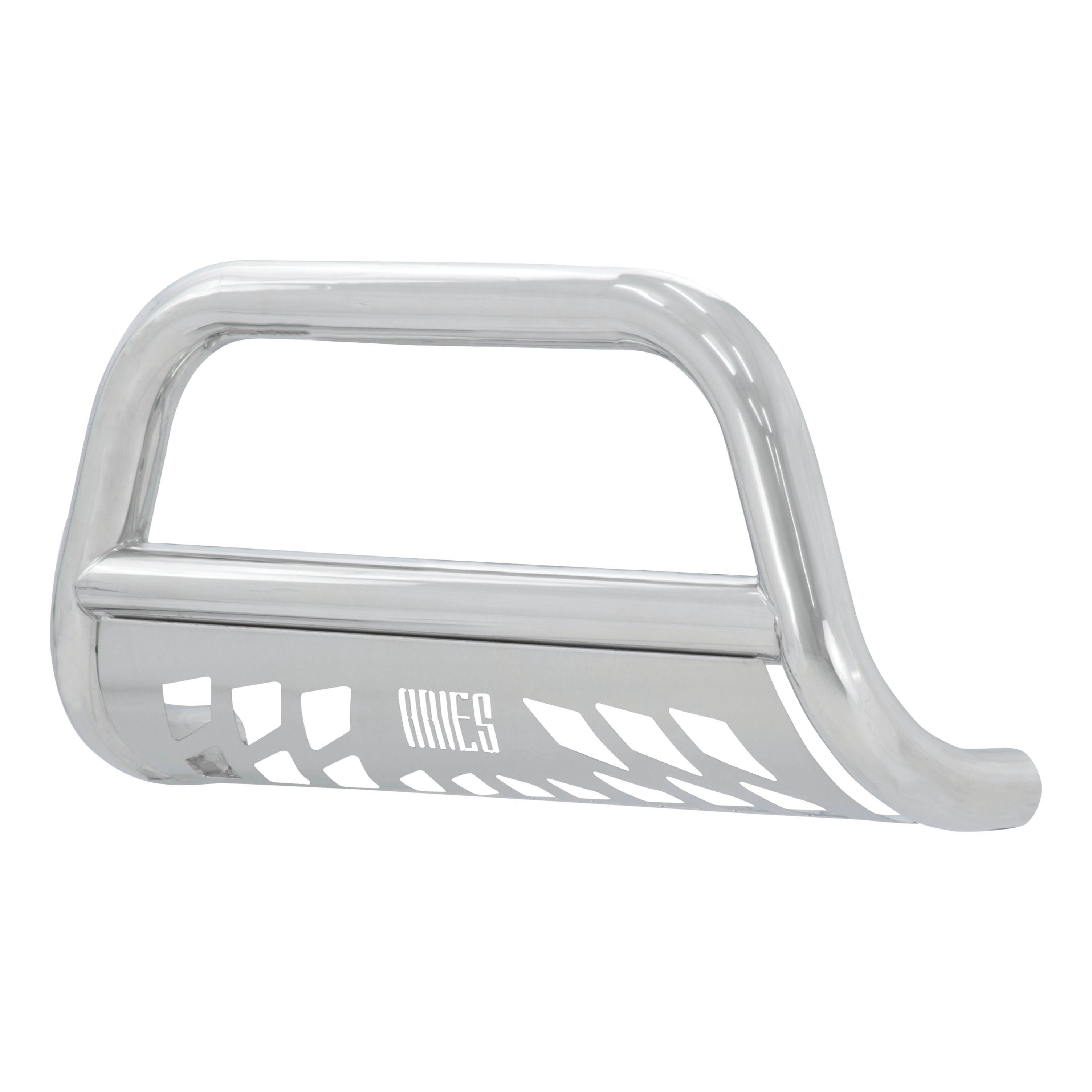ARIES 3" Polished Stainless Bull Bar, Select Ford Excursion, F-250, F-350 Super Duty Brush Guard thumbnail 0