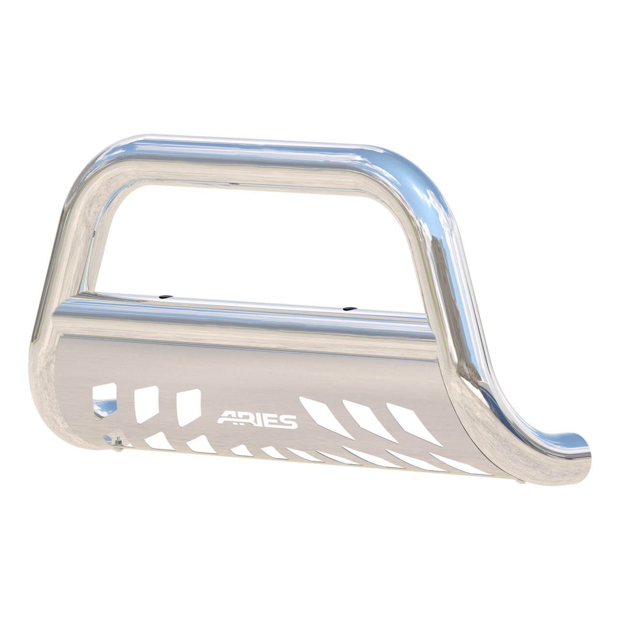 ARIES 3" Polished Stainless Bull Bar, Select Ford Expedition, F-150, Lincoln Mark LT Brush Guard thumbnail 2