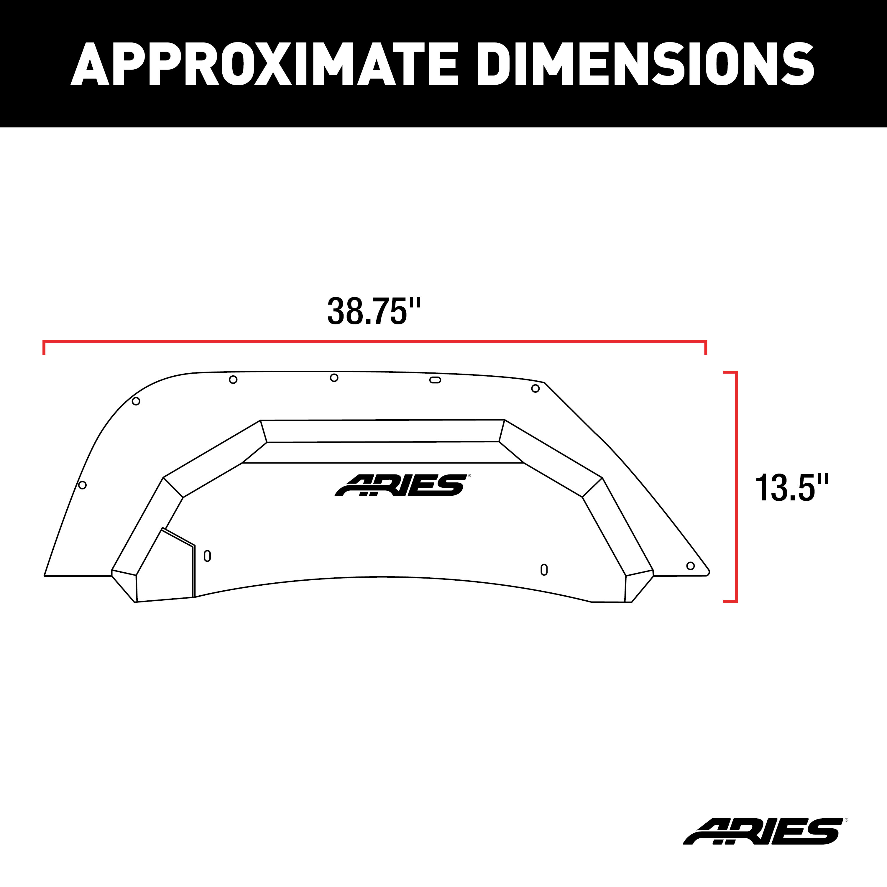 ARIES Jeep Wrangler JK Aluminum Rear Inner Fender Liners Fender Liner thumbnail 7