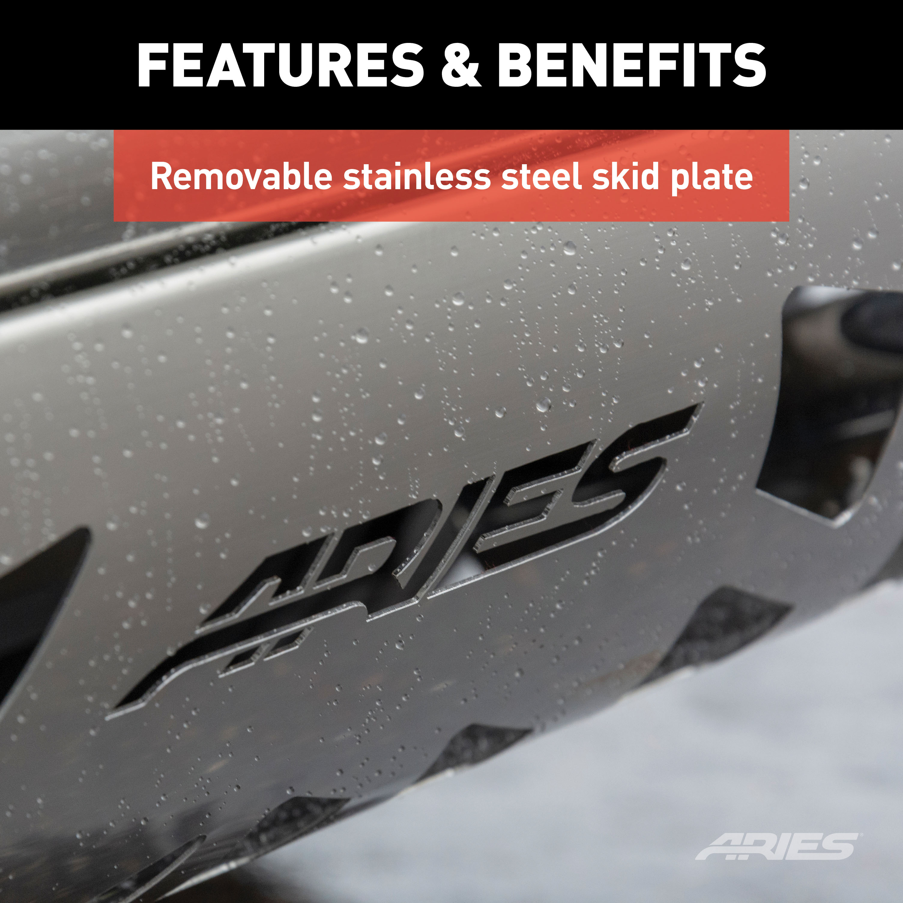 ARIES 3" Polished Stainless Bull Bar, Select Toyota Tacoma Brush Guard thumbnail 6