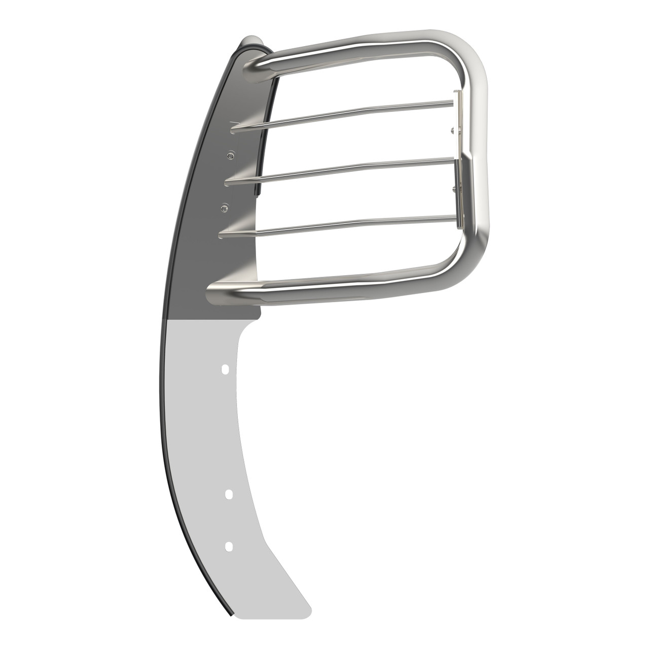 ARIES Polished Stainless Grille Guard, Select Chevrolet Silverado 1500 Grille Guard thumbnail 2